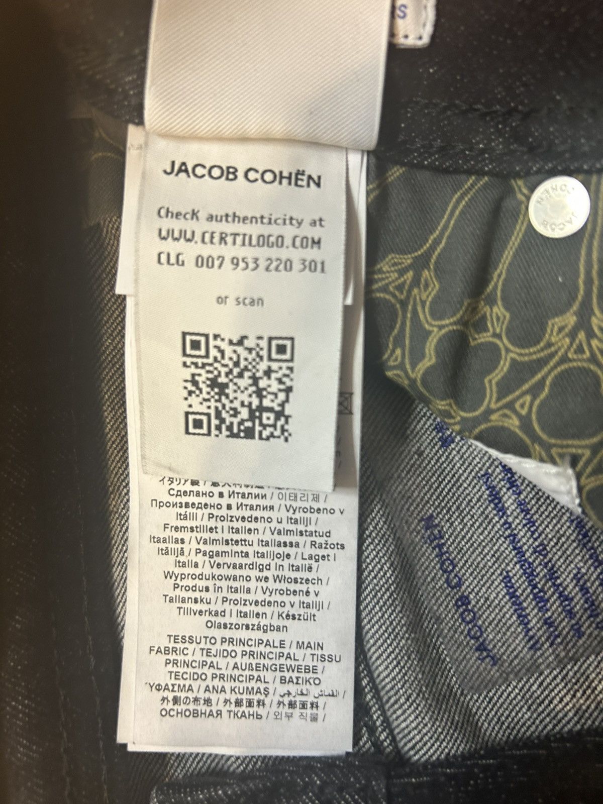 Jacob Cohen Jacob Cohën Bard Luxury Denim Jeans 31 Dark Wash Italy Size US 31 - 5 Thumbnail