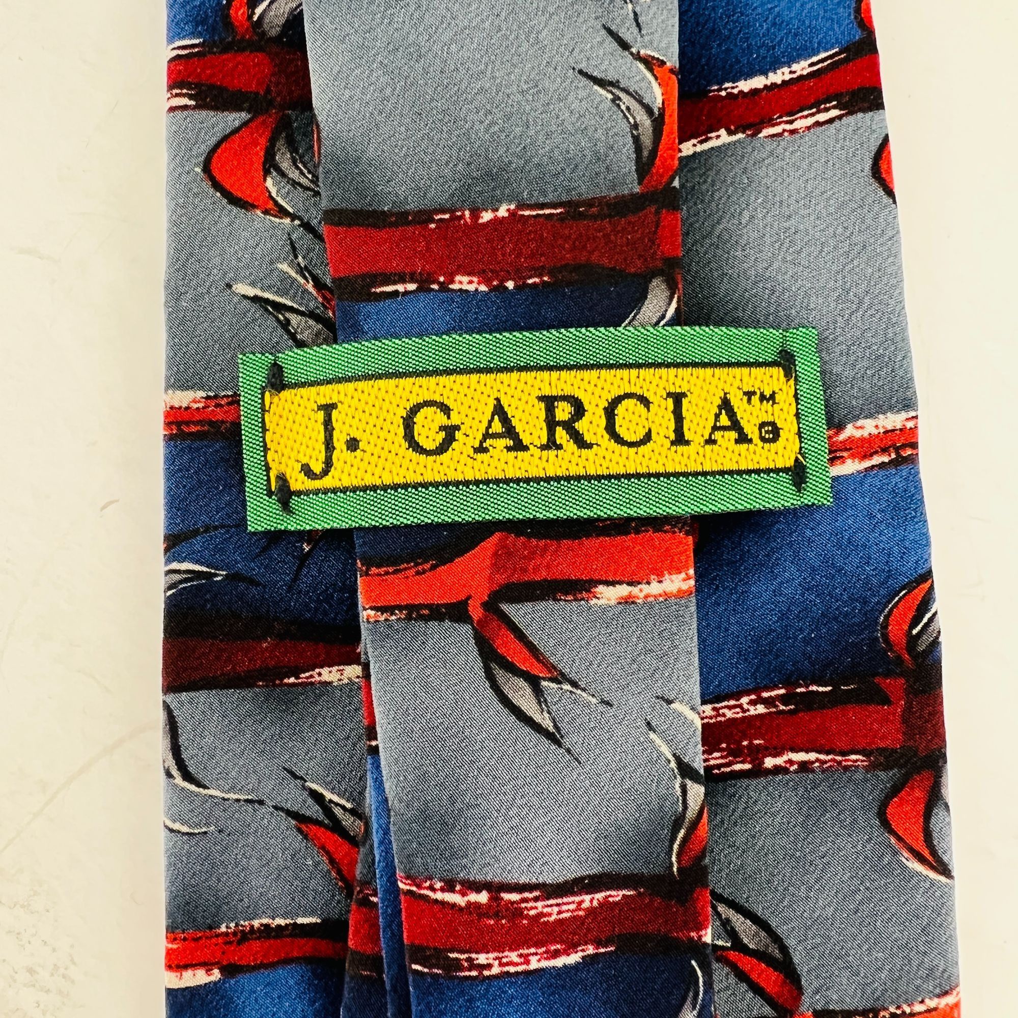 Other Jerry J Garcia Red Vine Stonehenge Ltd Necktie Tie Silk Size ONE SIZE - 4 Thumbnail