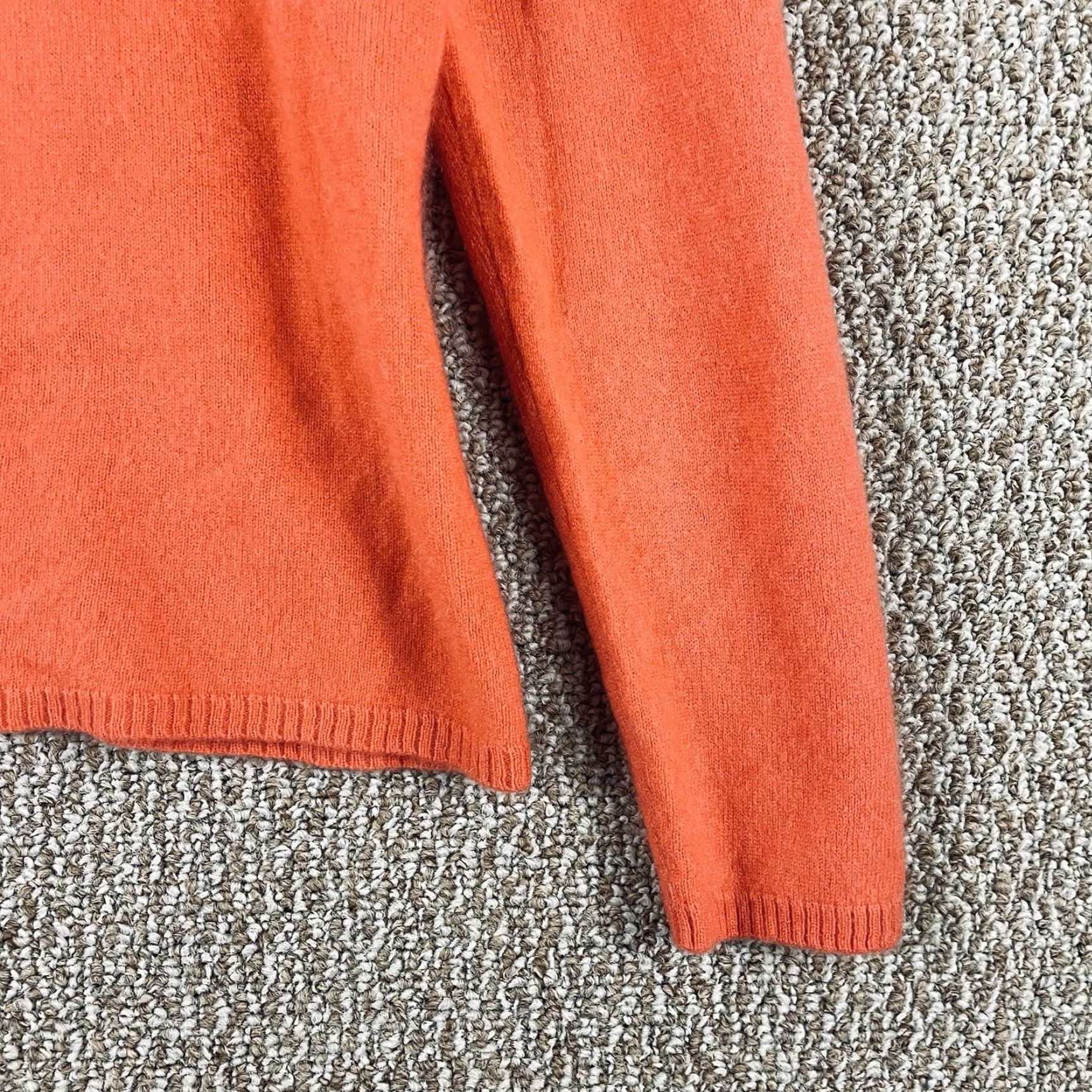 Vintage VINTAGE Pursuits Ltd Sweater Shirt Womens L Orange 100% Cashmere Turtleneck Knit Pullover 80s 90s City Classic Fall Winter Spring Size L / US 10 / IT 46 - 3 Thumbnail