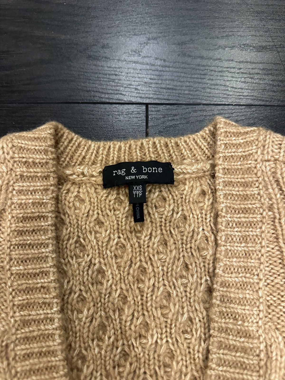 Rag & Bone Rag & Bone Carmel cableknit wool vest Size XXS / US 00 / IT 34 - 3 Thumbnail