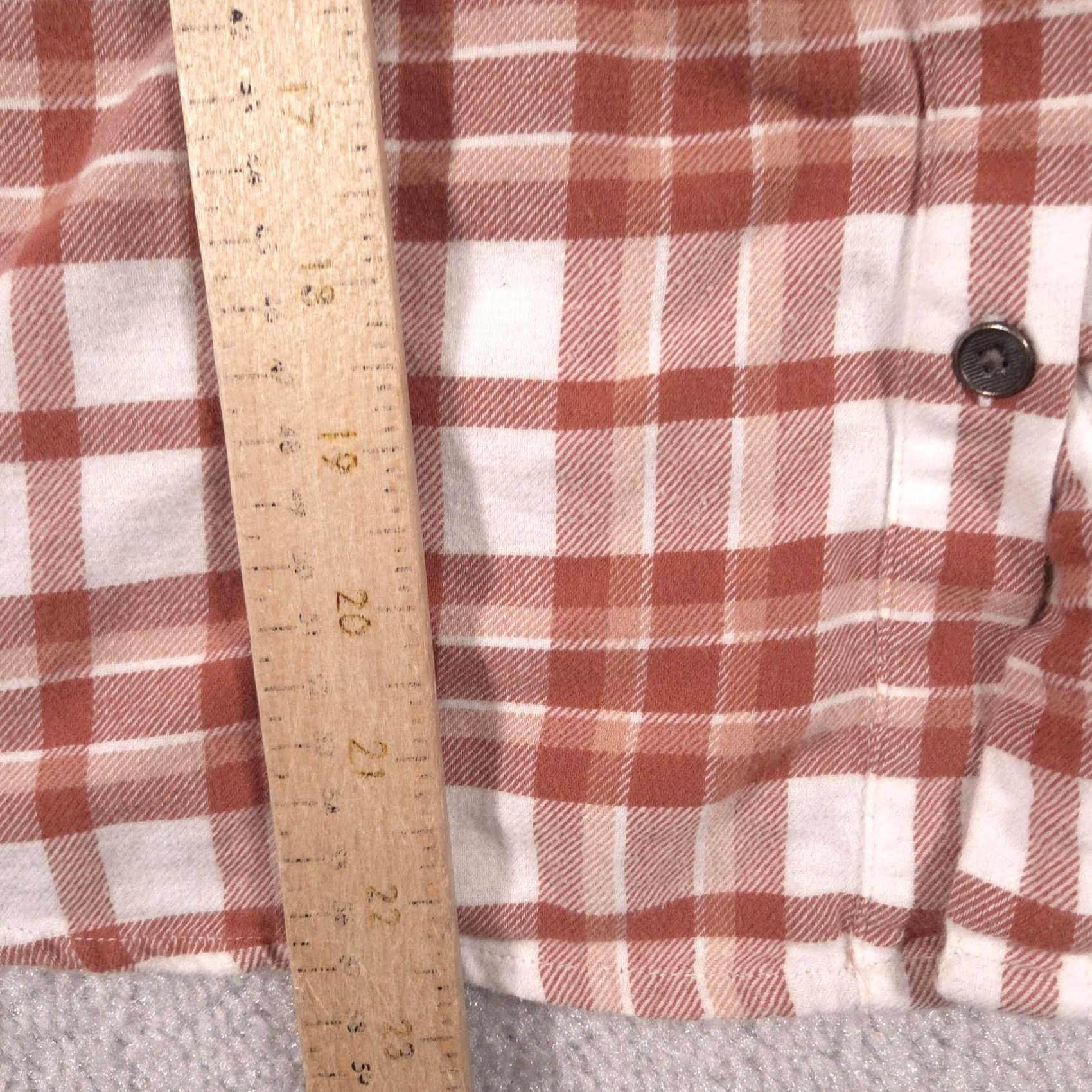 BKE BKE Indio Shirt Womens M Brown Plaid Flannel Button Front Long Sleeve Size M / US 6-8 / IT 42-44 - 7 Thumbnail