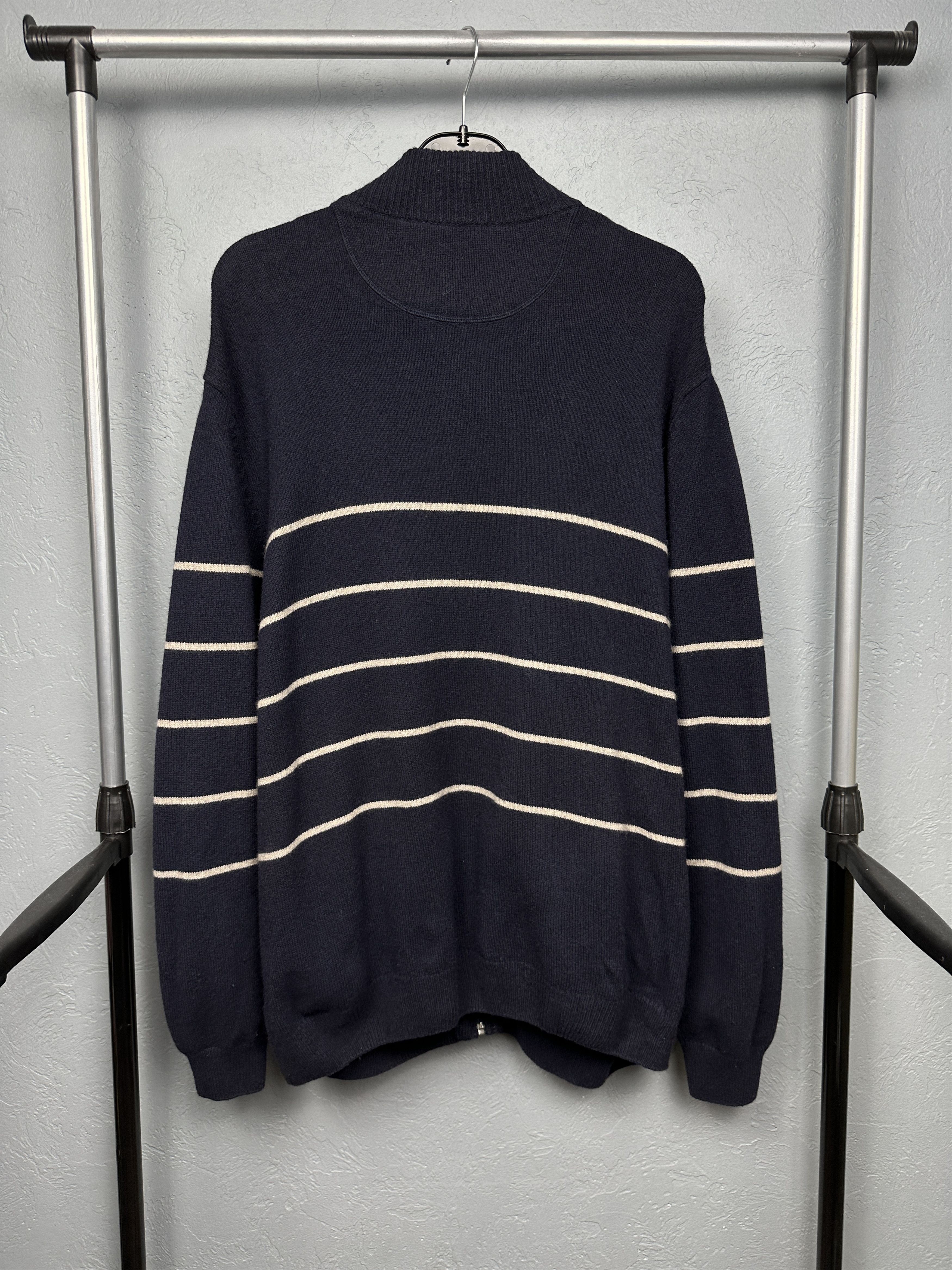Lacoste × Vintage Lacoste Vintage Mens Wool Zip Sweater Size 9 4XL Size US XXL / EU 58 / 5 - 7 Thumbnail