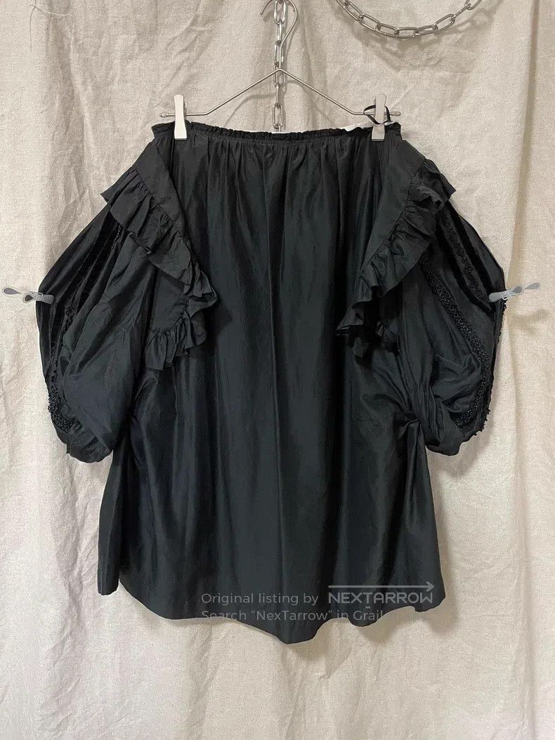 Other Comme Des Garcons size L Beaded satin half skirt Size 23" - 2 Thumbnail