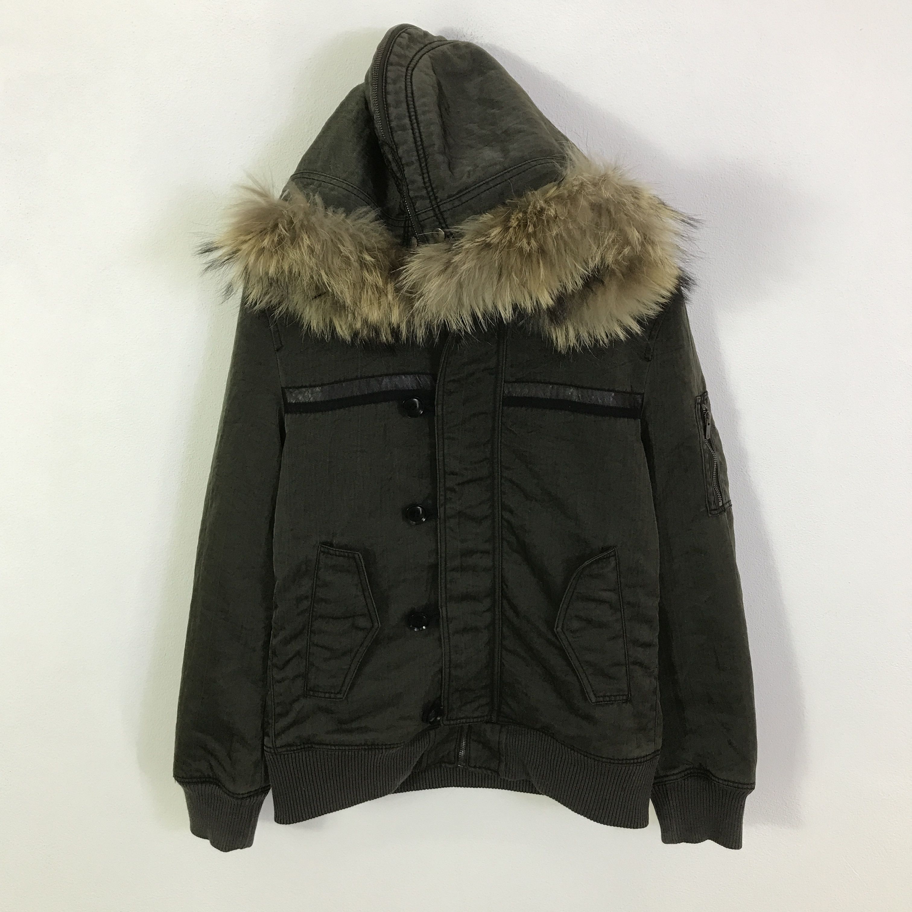 ABAHOUSE Abahouse excelled fur hoodie Bomber jacket K124B14 Size US M / EU 48-50 / 2 - 1 Thumbnail