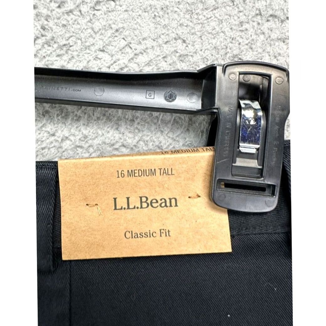 Vintage L.L. Bean Pants Women 16 Medium Tall Black Classic Fit Straight Khaki NEW Ladies Pants Women's 16W Plus 36x31.5 Casual Preppy Mens Womens Boys Girls Size 38" / US 16 / IT 52 - 5 Thumbnail