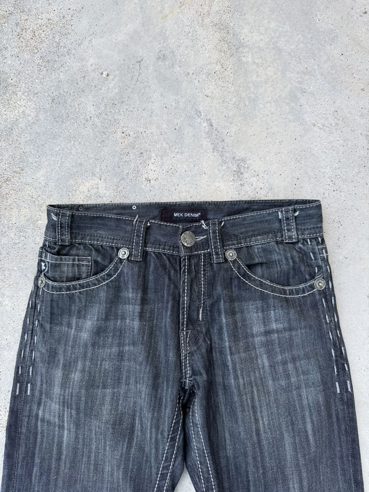 Mek Denim 2000s MEK Denim y2k Baggy Jeans jnco style Size US 32 / EU 48 - 7 Thumbnail
