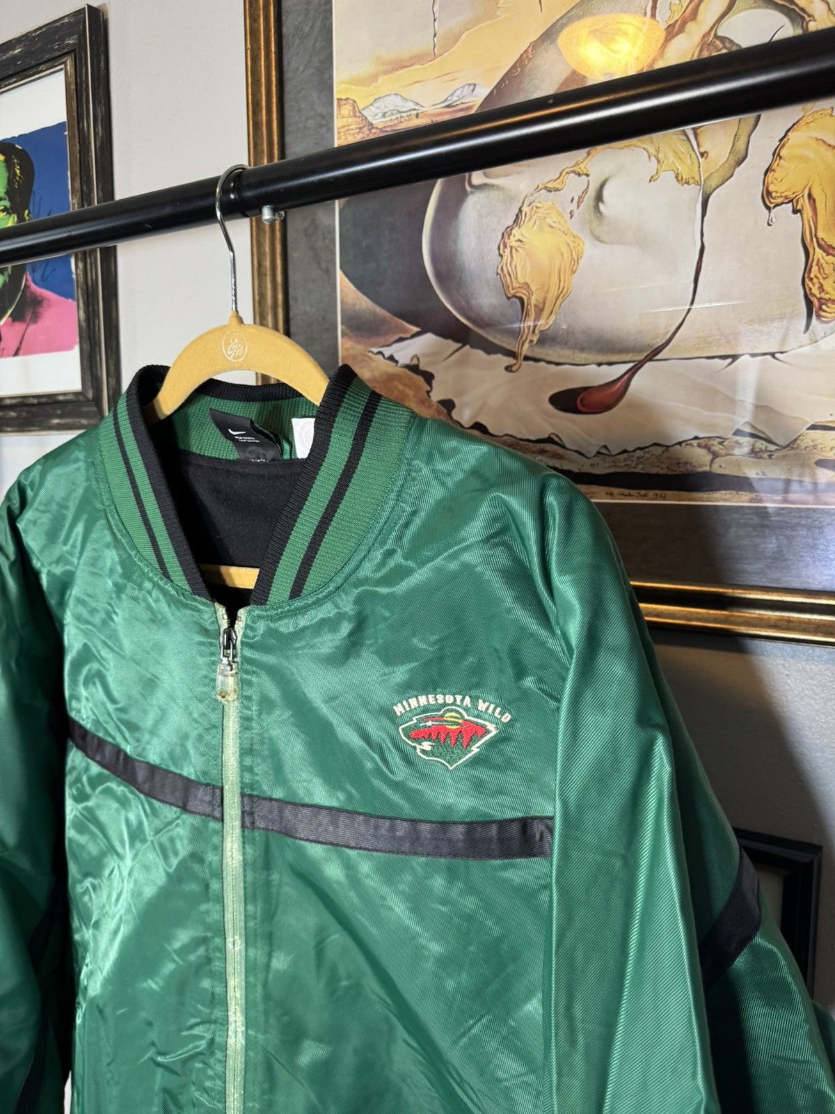 Nike Vintage Minnesota Wild Nike Jacket Size US L / EU 52-54 / 3 - 3 Thumbnail