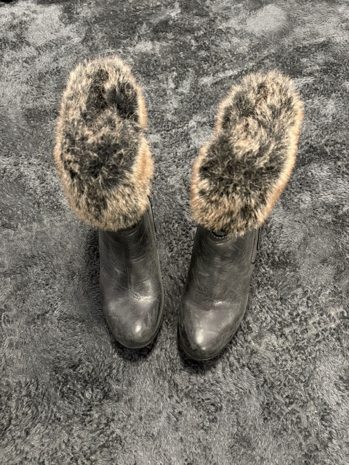 Isabel Marant Vintage Isabel Marant Style Fur Heels Boots Size US 8 / IT 38 - 2 Thumbnail