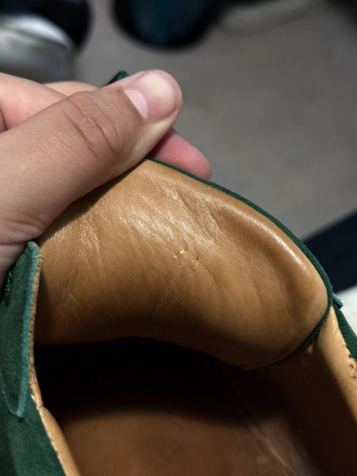 Christian Louboutin Christian Louboutin Low Top Junior Sneaker Green Suede Size US 10 / EU 43 - 12 Thumbnail