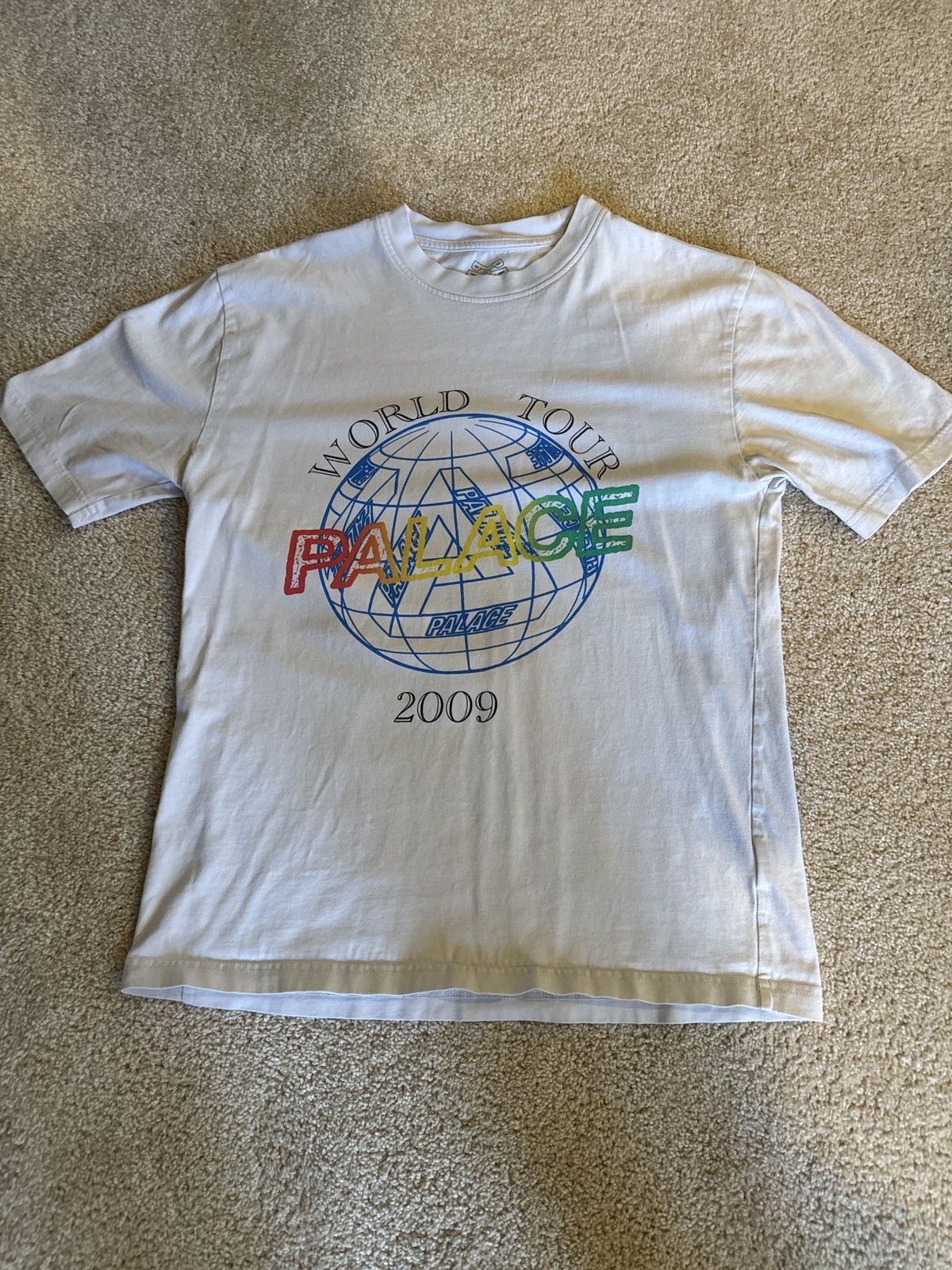 ★25SS WEEK5★Palace WORLD TOUR T-SHIRT Palace World Tour T-Shirt (SS25) Racey Green Men's - SS25 - US