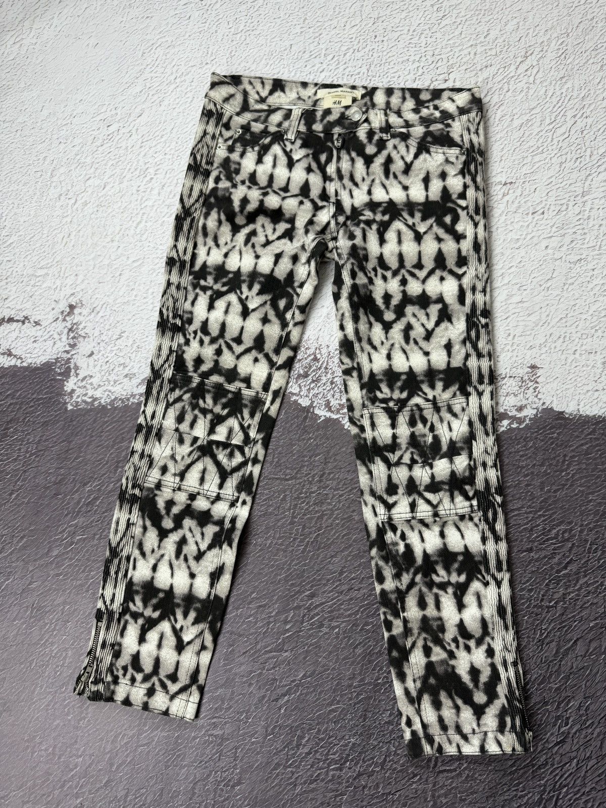 H&M Isabel Marant Pour H&M Jeans Biker Moto Pants Skinny Size 30" / US 8 / IT 44 - 3 Thumbnail