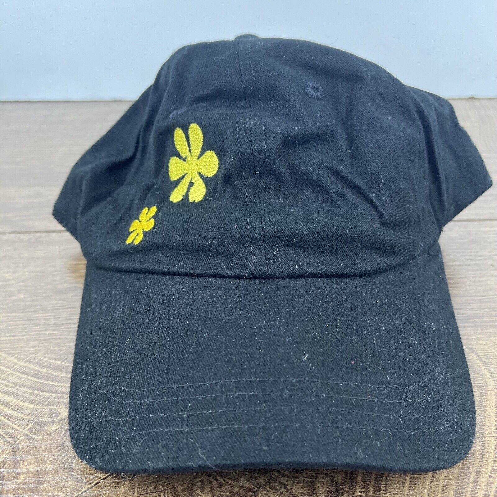 Other Flower Hat Flower Baseball Hat Black Adjustable Hat Black Ad Size ONE SIZE - 2 Thumbnail