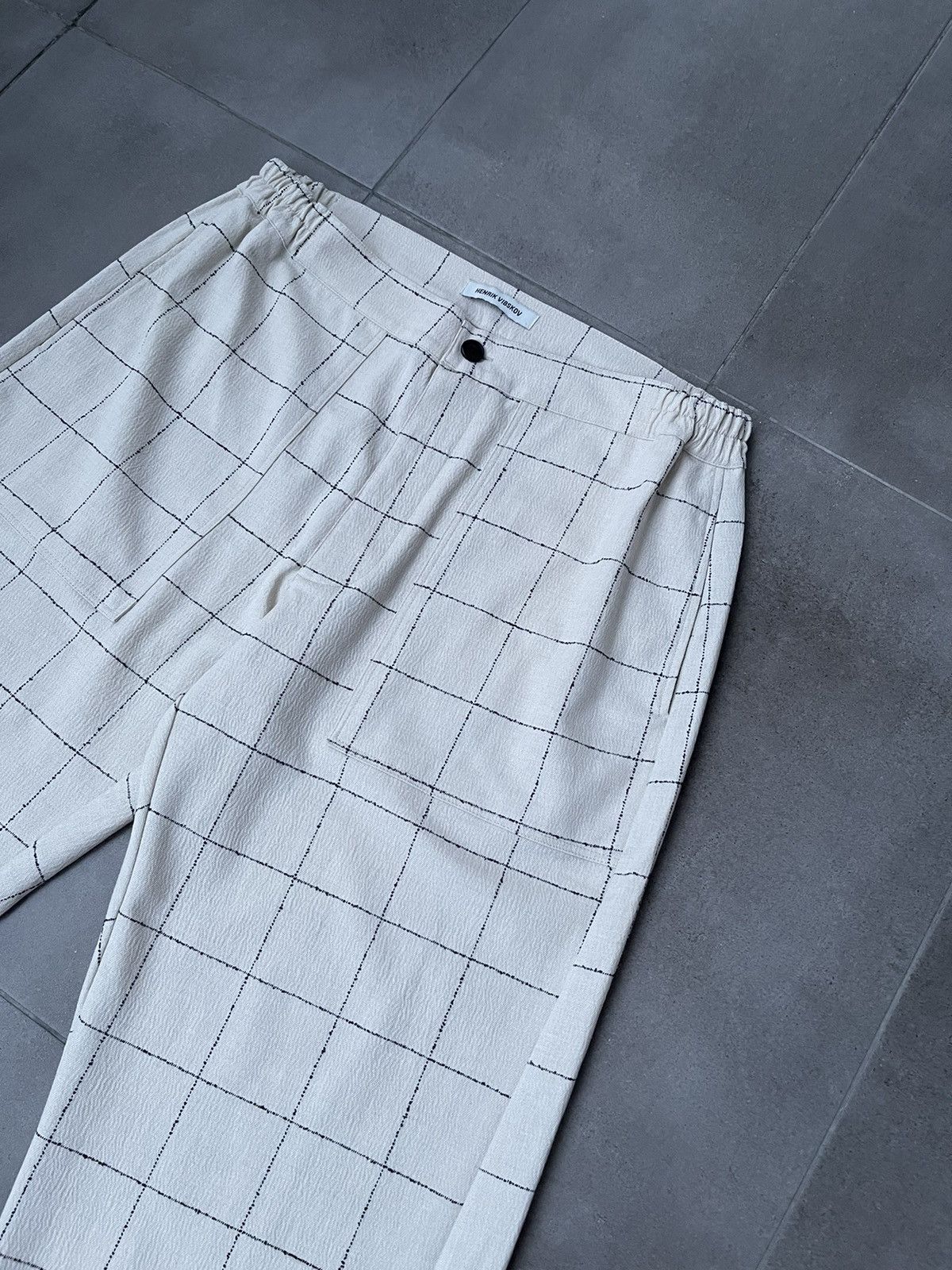 Henrik Vibskov !DS! SS22 Henrik Vibskov Mads Beige Black Casual Pants Size US 34 / EU 50 - 11 Thumbnail