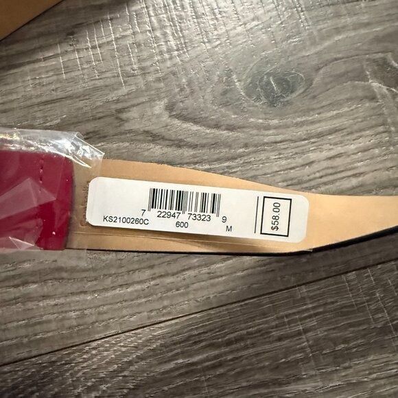 Kate Spade NWT Kate Spade Rhinestone Butterfly Red Leather Belt Women S Size ONE SIZE - 5 Thumbnail