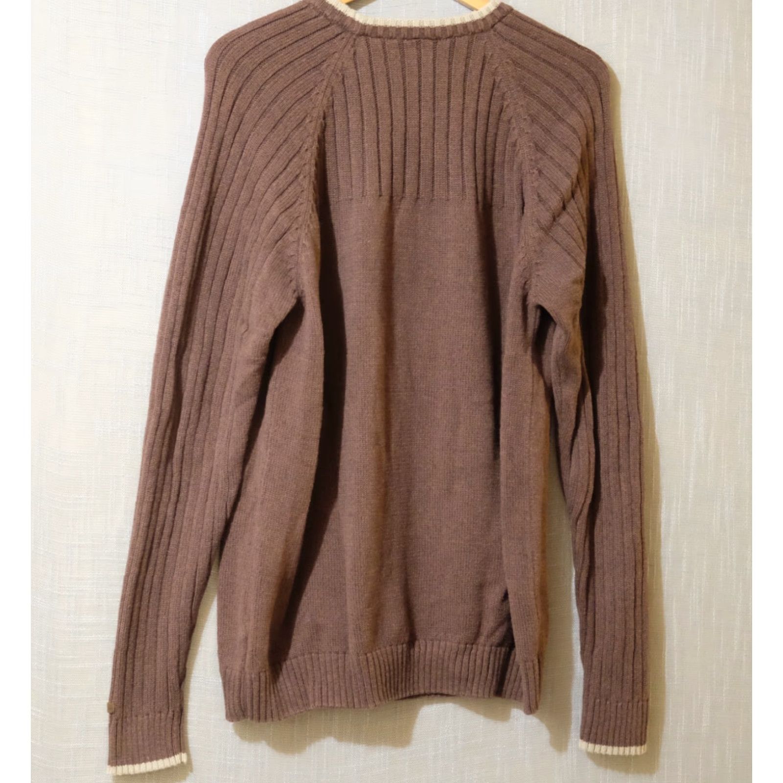 Vintage Columbia Pullover Sweater Brown Crew Neck Ribbed 100% Cotton Mens XL #A2-60 Size US XL / EU 56 / 4 - 4 Thumbnail