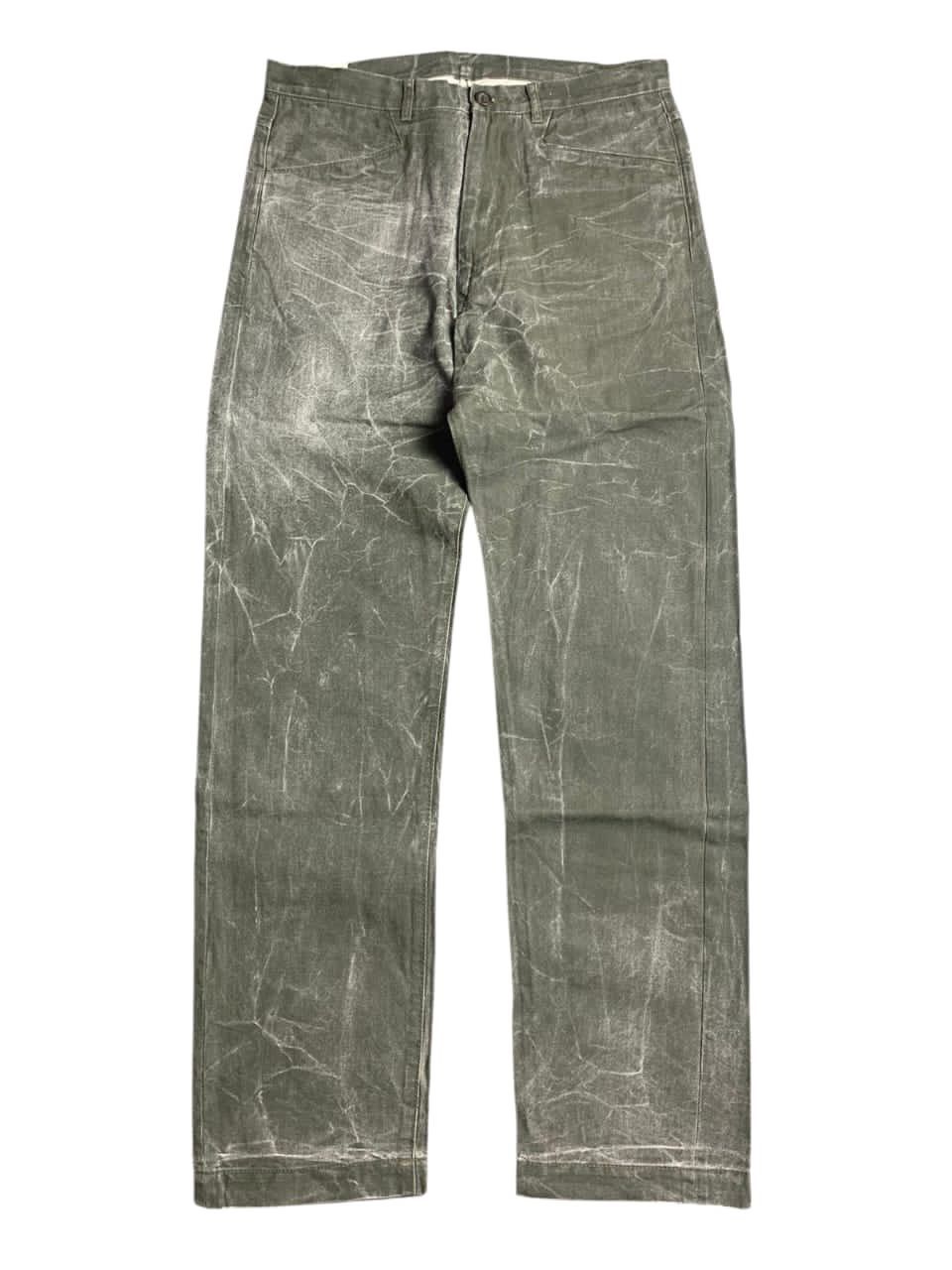 Japanese Brand 2000s ByeMRT Paris Acid Wash Pants Size US 30 / EU 46 - 1 Thumbnail