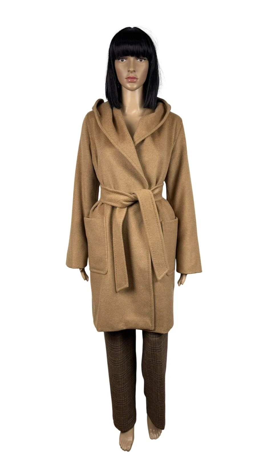 Max Mara Max Mara Coat Rialto Belted Hooded Camel Size S / US 4 / IT 40 - 2 Thumbnail