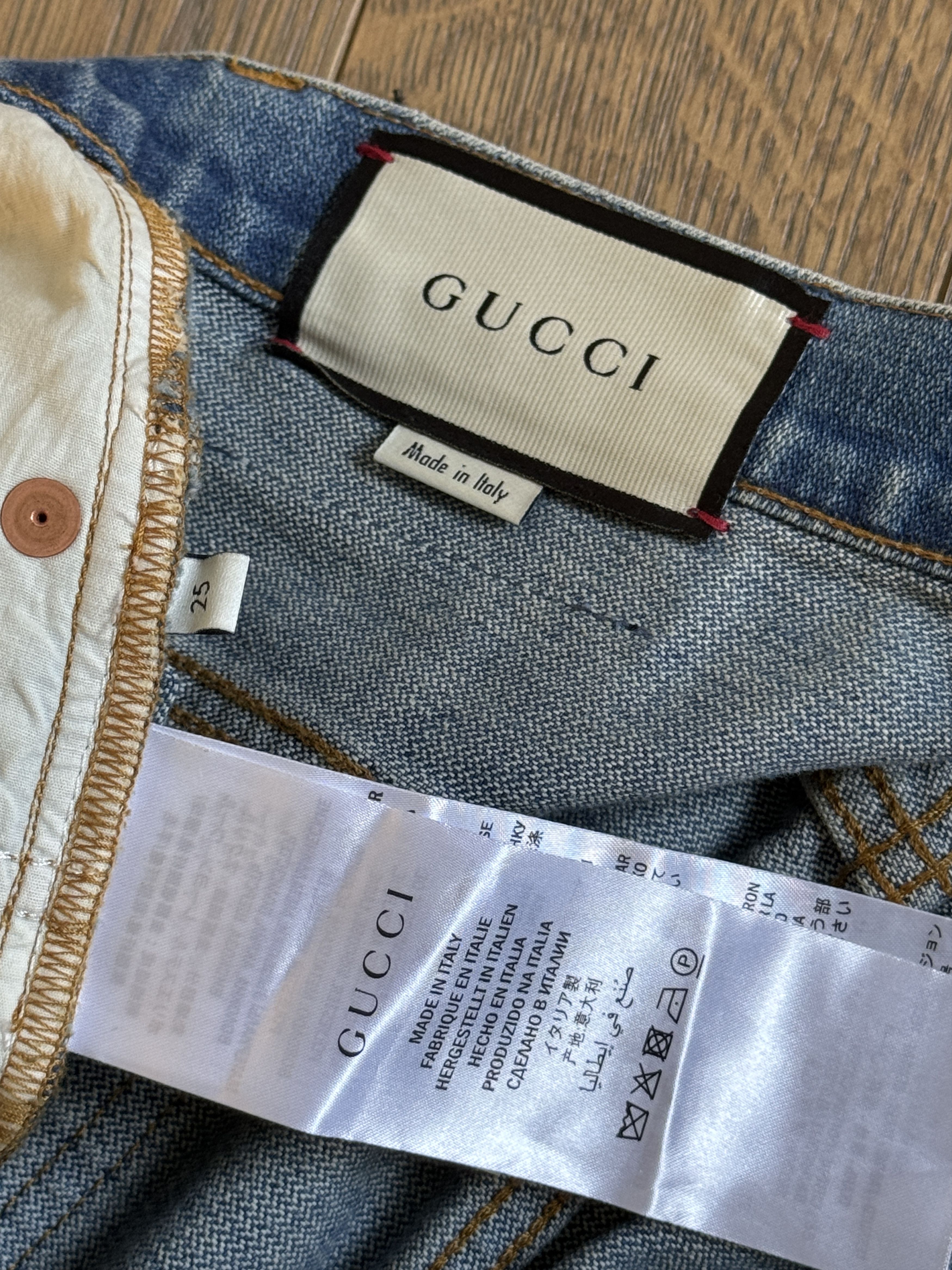 Gucci Gucci embroidered denim jeans Size 26" / US 2 / IT 38 - 6 Thumbnail