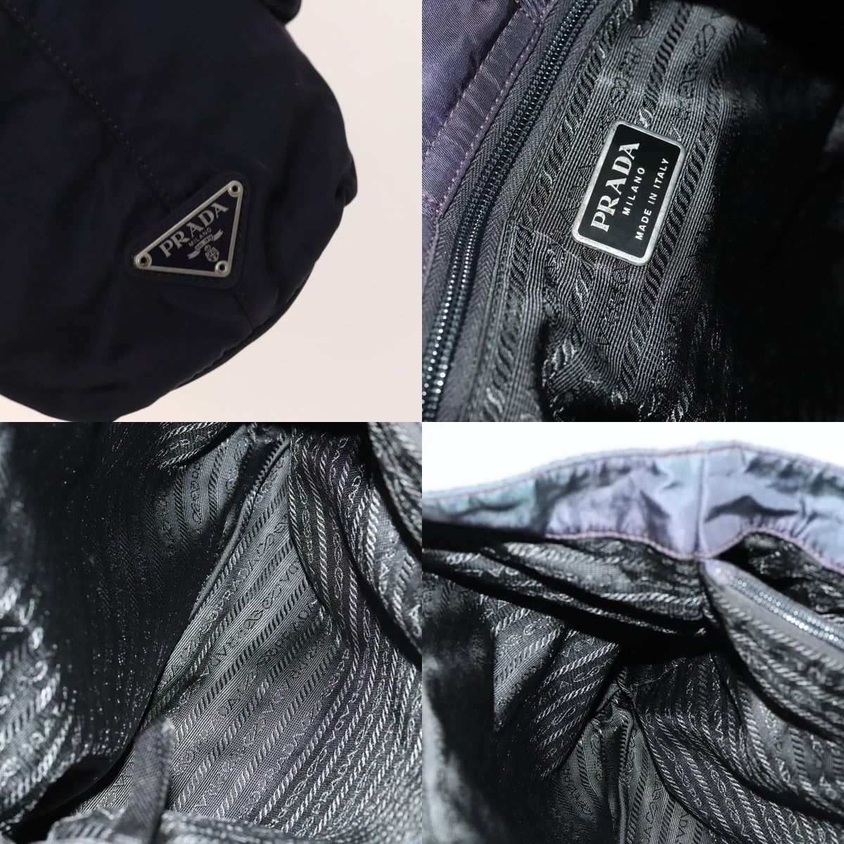 Prada PRADA Tote Bag Nylon Navy Silver Size ONE SIZE - 11 Thumbnail