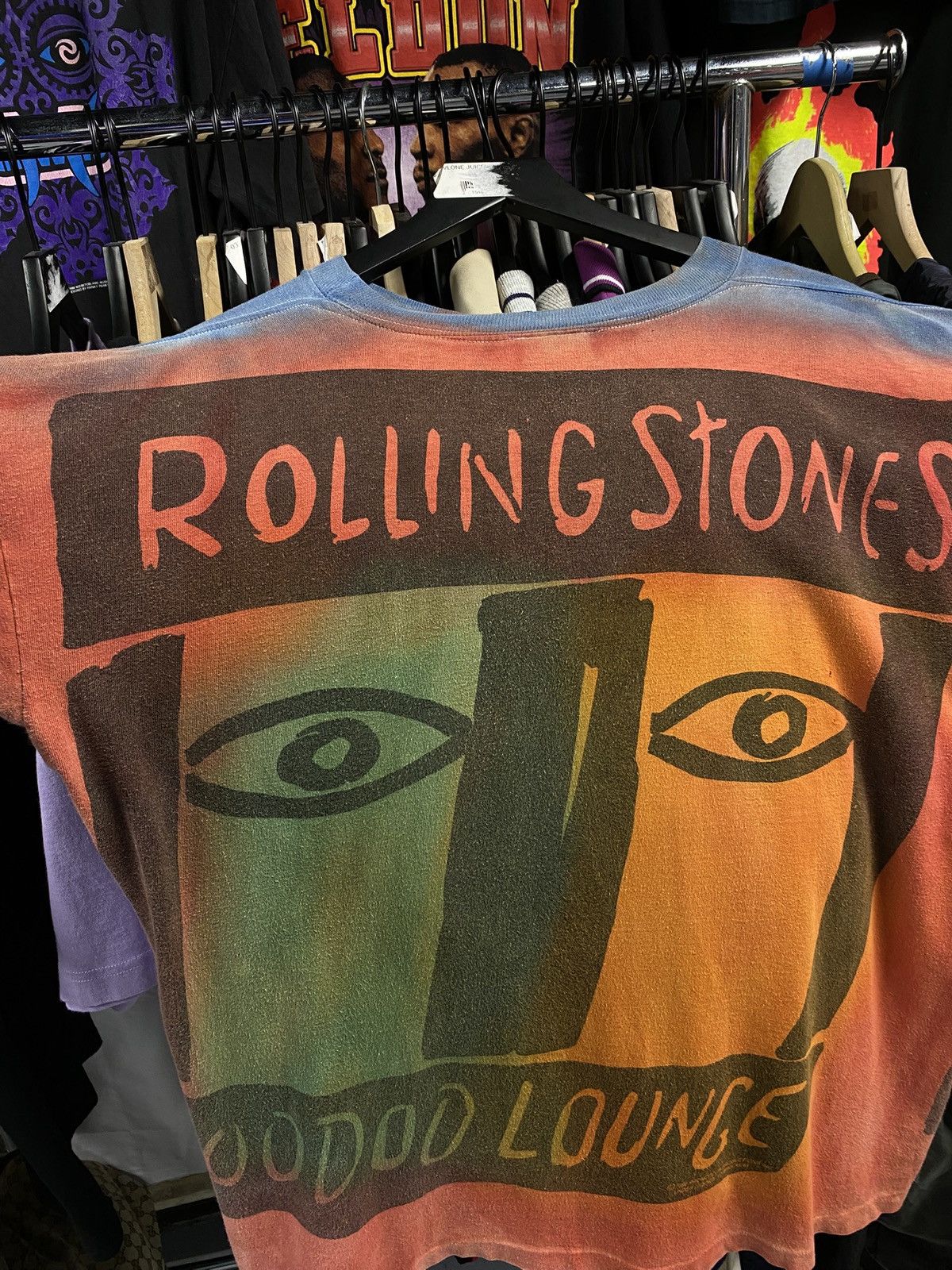 Vintage Vtg 90’s Rolling Stones Voodoo Lounge T-Shirt Tiedye Large Size US M / EU 48-50 / 2 - 2 Thumbnail