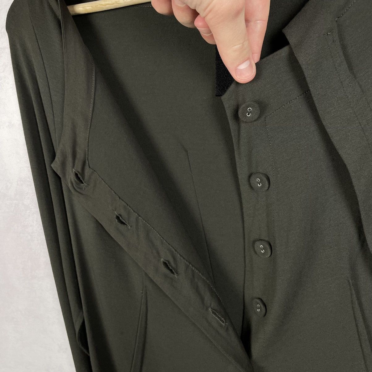 Rundholz Black Label Viscos Asymmetrical Button Cardigan Top