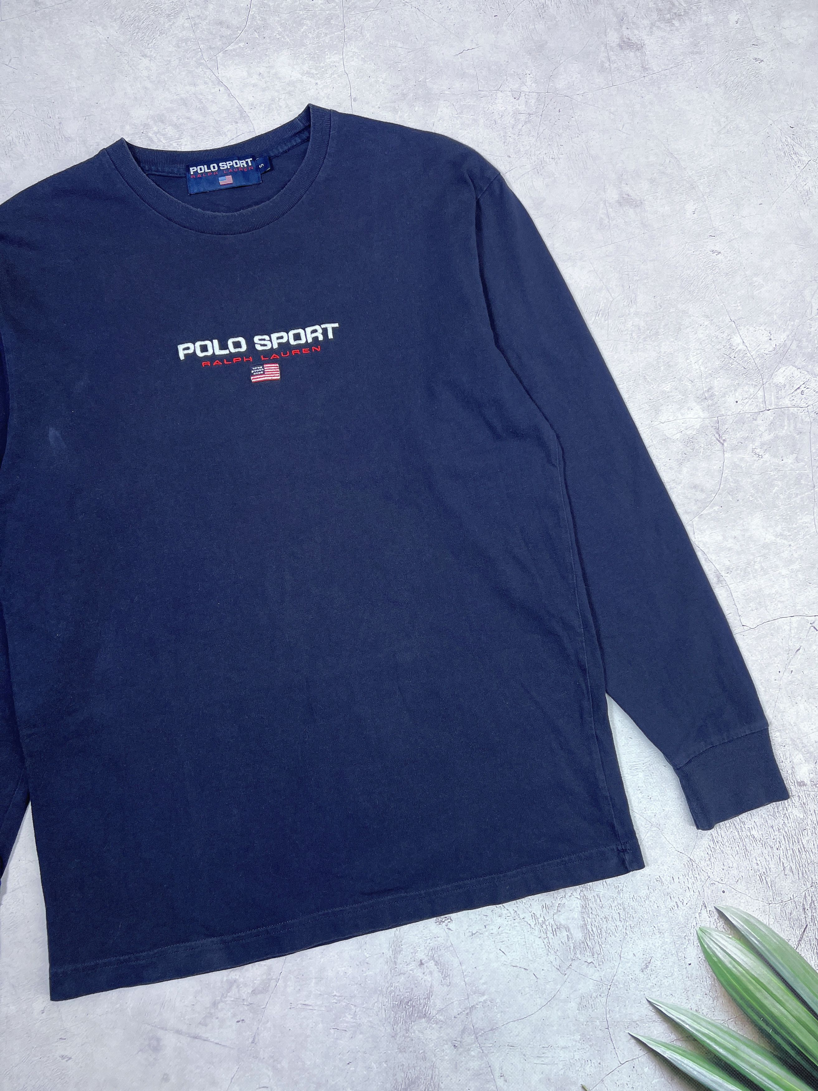 Polo Ralph Lauren × Vintage Vintage Polo Sport T-Shirt LS Ralph Lauren Size US S / EU 44-46 / 1 - 3 Thumbnail