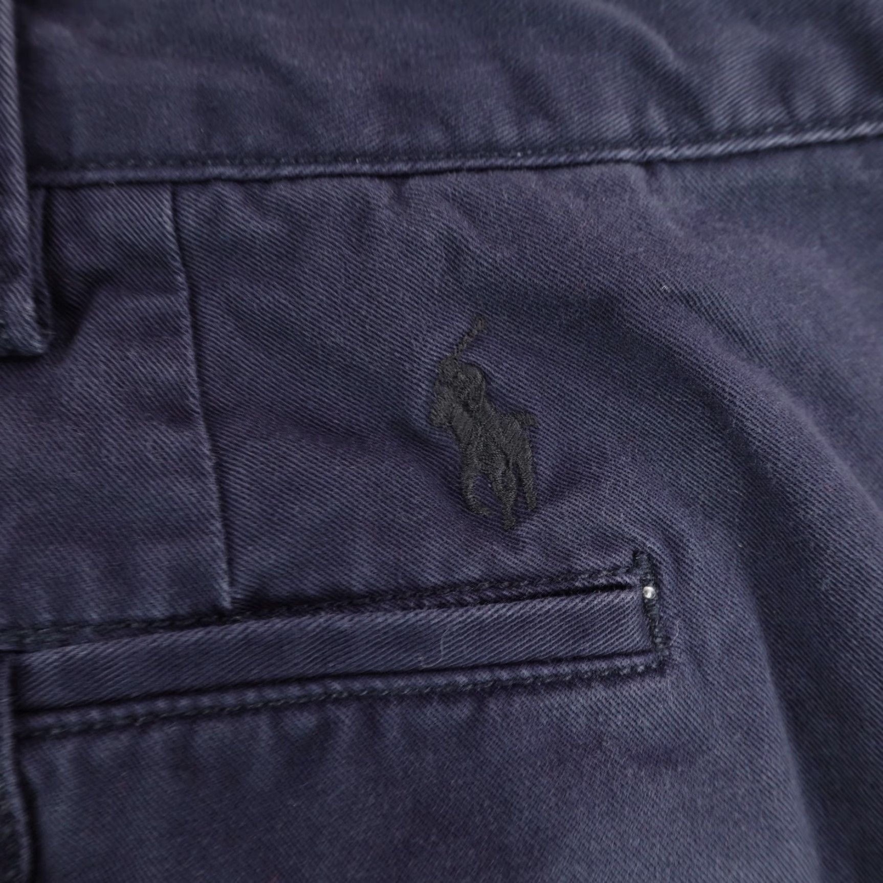 Polo Ralph Lauren VINTAGE Polo Ralph Lauren Shorts 44 B Big & Tall Chino Polo Ralph Lauren Shorts Blue Classic Stretch Cotton Twill Pony Mens Size US XXL / EU 58 / 5 - 4 Thumbnail