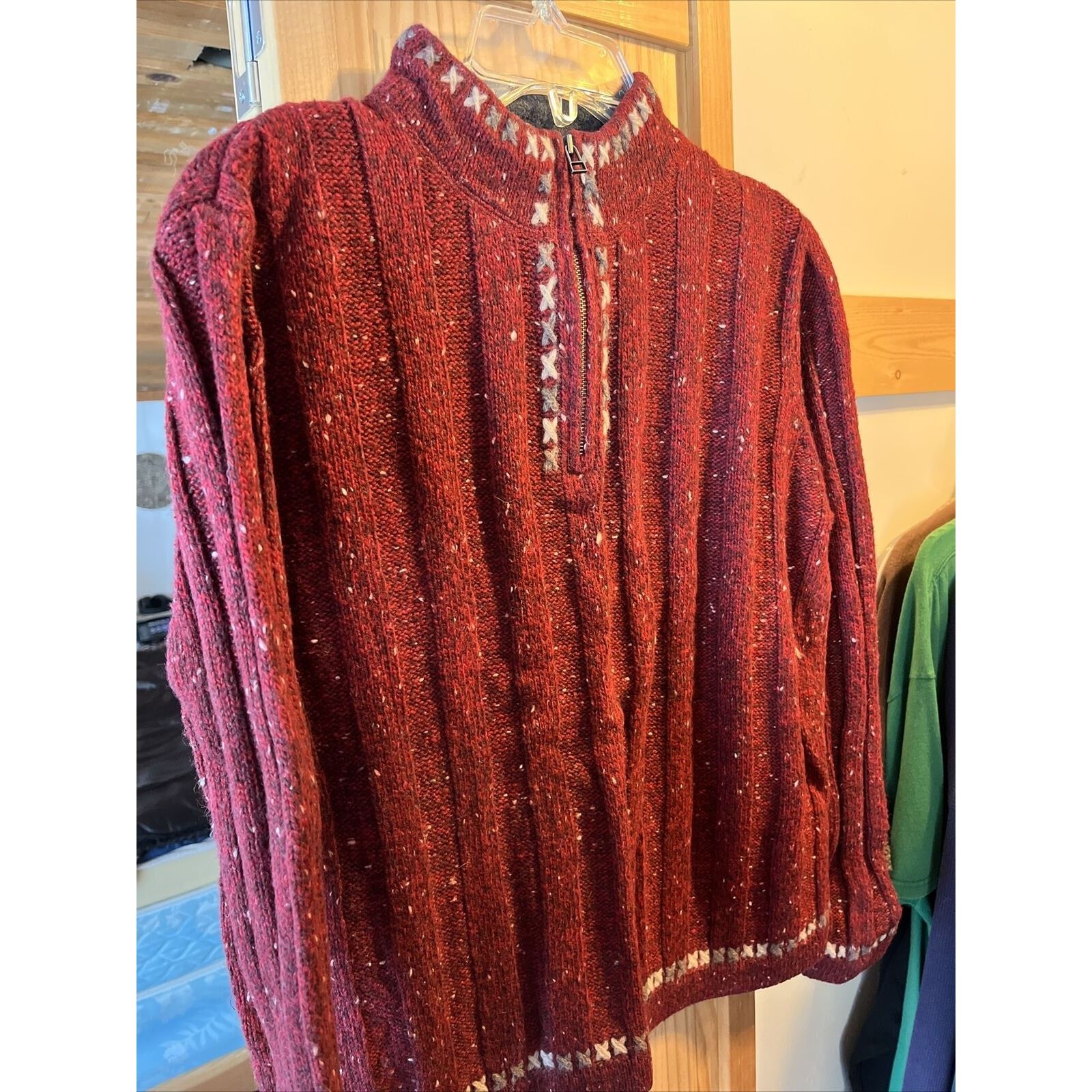 Woolrich Woolen Mills Woolrich VTG Women’s M Ruby Heather Wool Ramie Blend Sweater Size M / US 6-8 / IT 42-44 - 12 Thumbnail