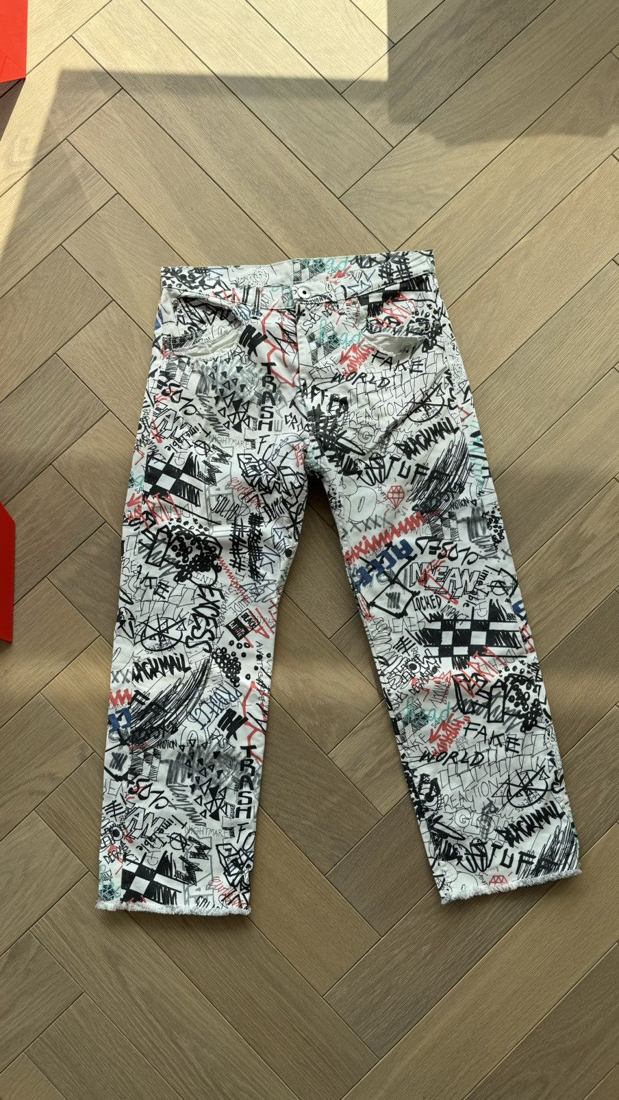 Maison Margiela Margiela MM1 graffiti denim jeans 19aw 2019 Size US 31 - 1 Thumbnail
