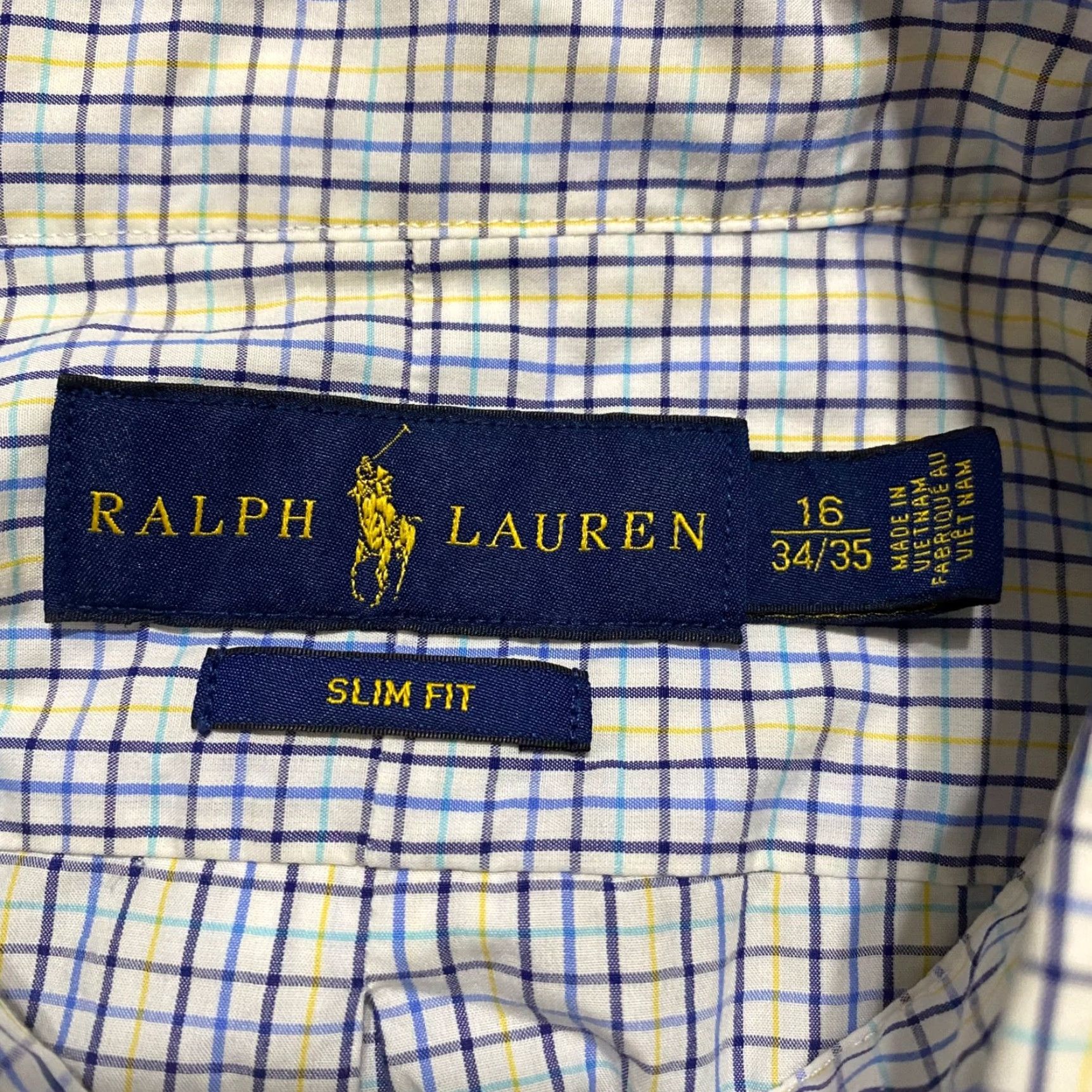 Ralph Lauren Ralph Lauren Mens Shirt 16 Multicolor Plaid Button-Down 100% Cotton Slim Fit Dress Shirt Mens Size US L / EU 52-54 / 3 - 3 Thumbnail