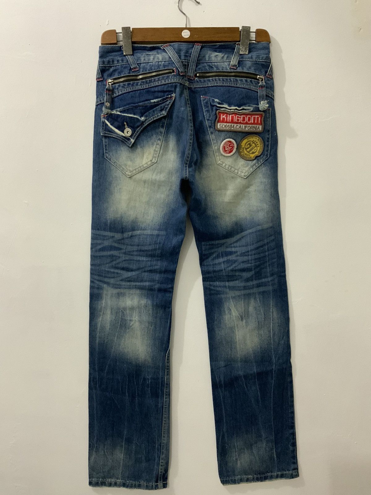 If Six Was Nine Lucky Store Patches Avant Garde Jeans Size US 30 / EU 46 - 2 Thumbnail