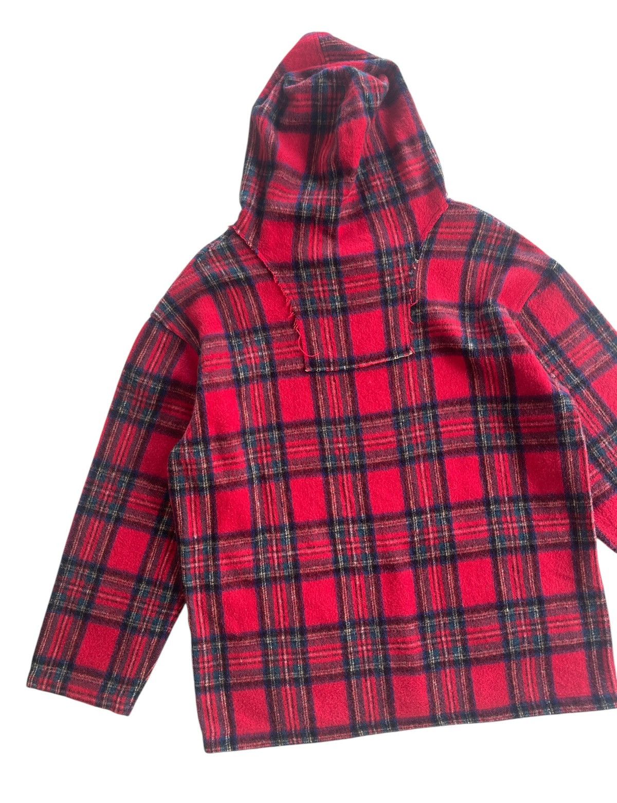 Vintage DEPT LOVE LGB Punk Rave Wool Plaid Hooded Size US L / EU 52-54 / 3 - 9 Thumbnail