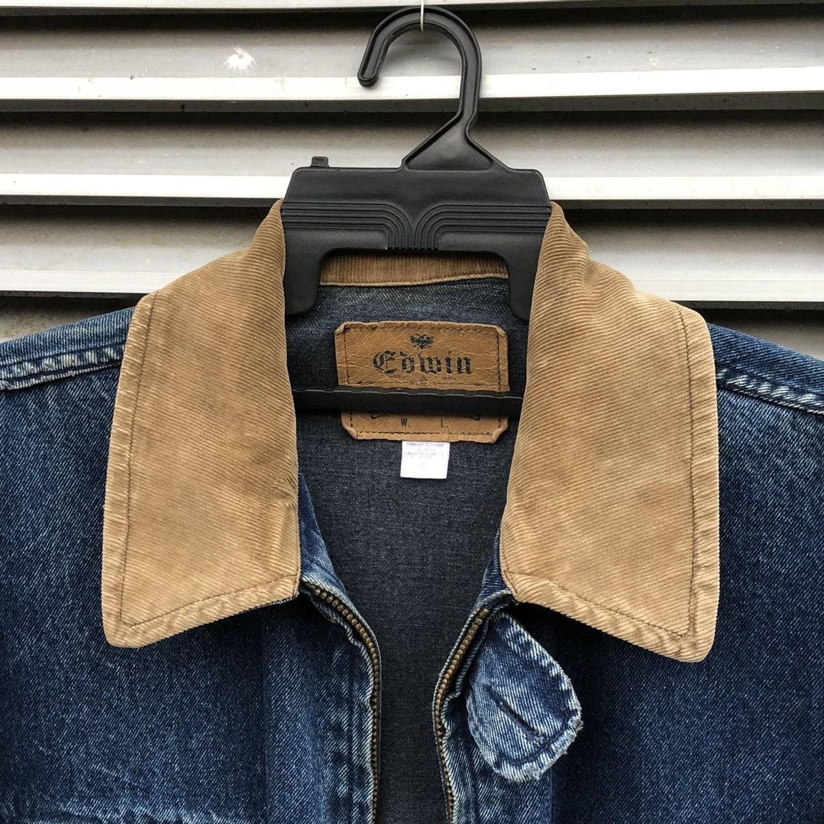 Edwin Vintage Edwin Distressed Denim Chore Work Jacket Size US L / EU 52-54 / 3 - 21 Thumbnail