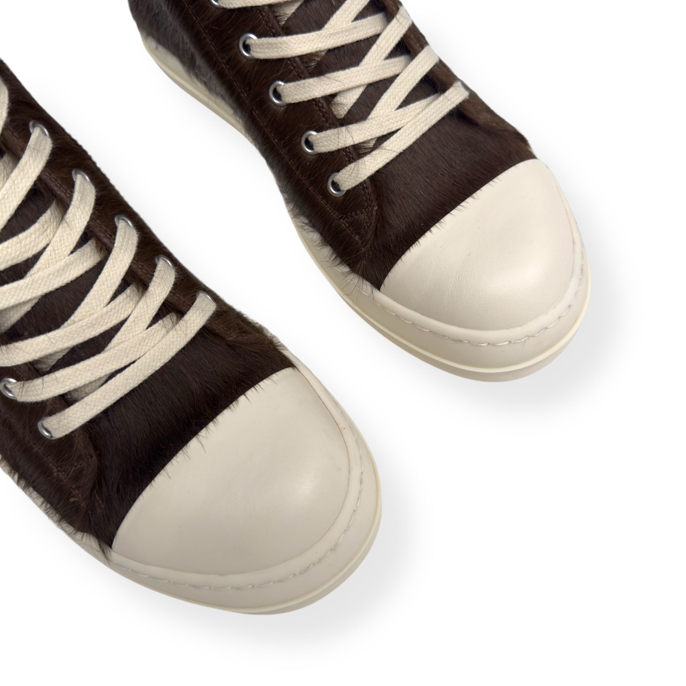 Rick Owens RICK OWENS PONY HAIR LOW TOP SNEAKER BROWN 41.5 / UK7.5 Size US 8.5 / EU 41-42 - 6 Thumbnail