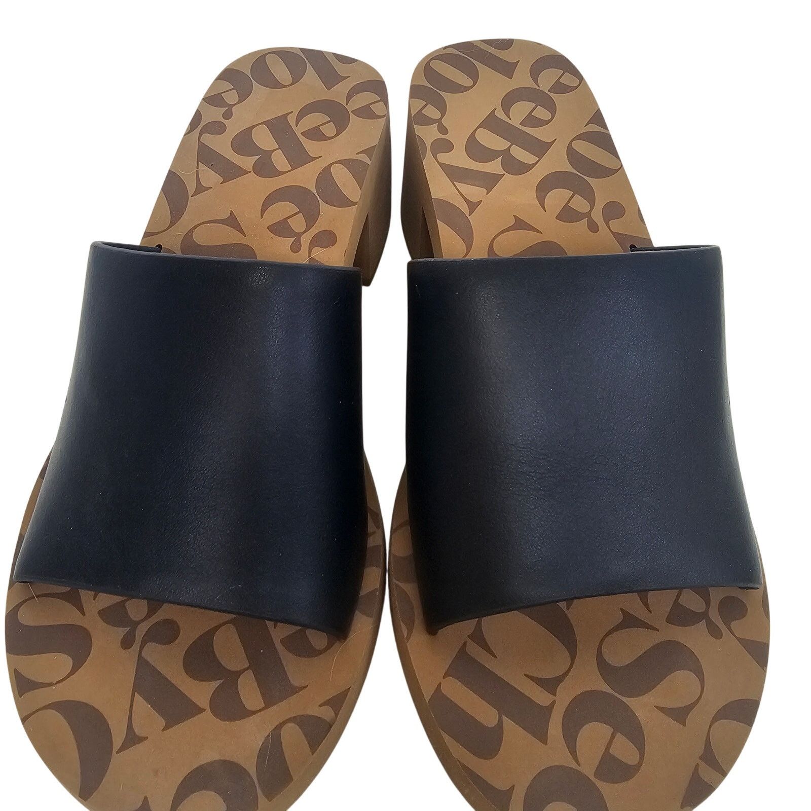 See by Chloe See By Chloe Black Leather Sandals Slides Slip Ons 37 (US7) Size US 7 / IT 37 - 3 Thumbnail