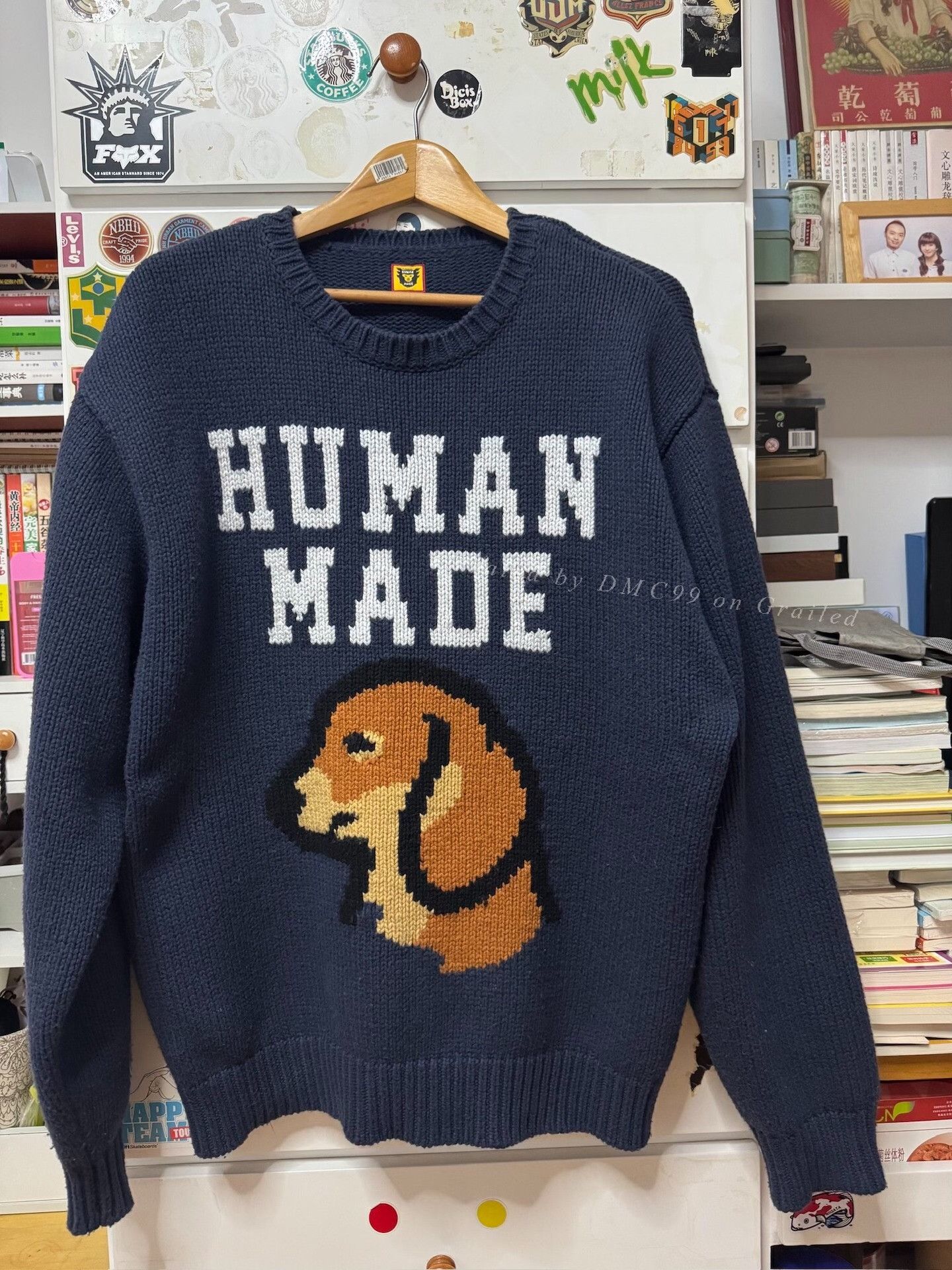 Human Made × Japanese Brand Human Made Cardigan Car Club Knit