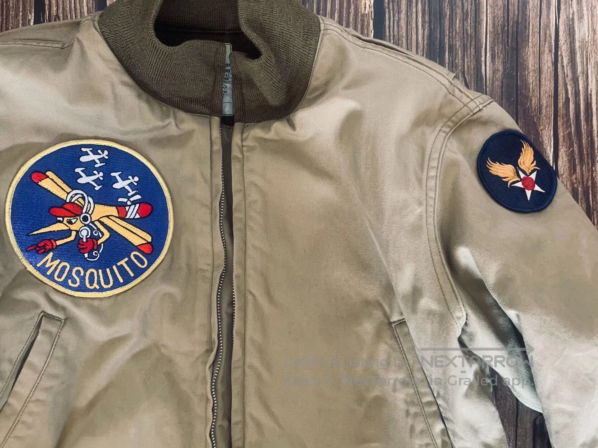 The Real McCoy's real mccoy stylish bomber jacket with patch. Size US M / EU 48-50 / 2 - 4 Thumbnail