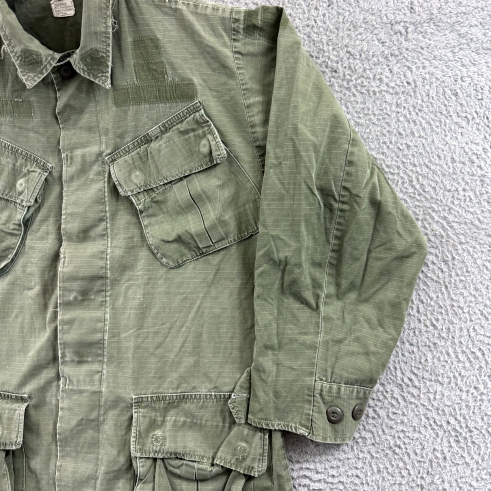 Vintage VINTAGE US Army Tropical Combat Shirt Mens Small 60s Military Vietnam War OG-107 Shirt Size US S / EU 44-46 / 1 - 5 Thumbnail