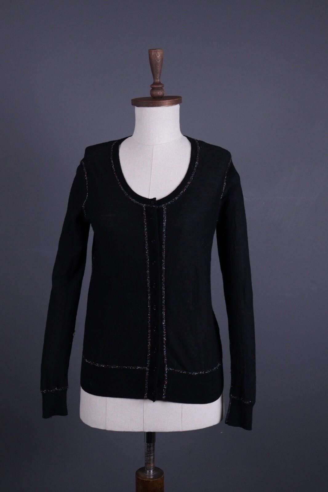 Sonia Rykiel Sonia by Sonia Rykiel Black Cardigan Sweater Size XL Size XL / US 12-14 / IT 48-50 - 1 Thumbnail
