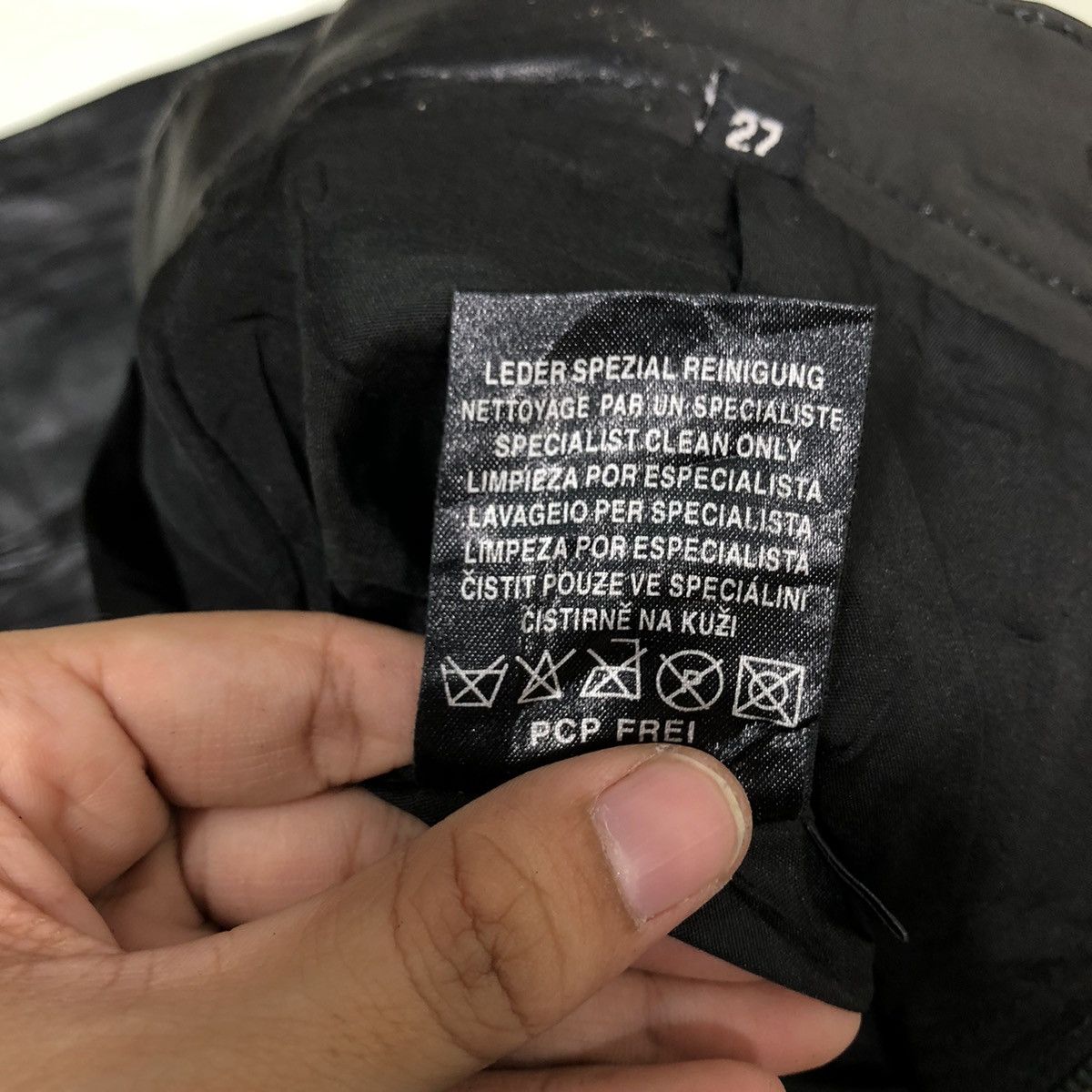 Genuine Leather 🔥90’s Real Leather Racing Pants Inspire Rick Owens Size US 26 / EU 42 - 13 Thumbnail