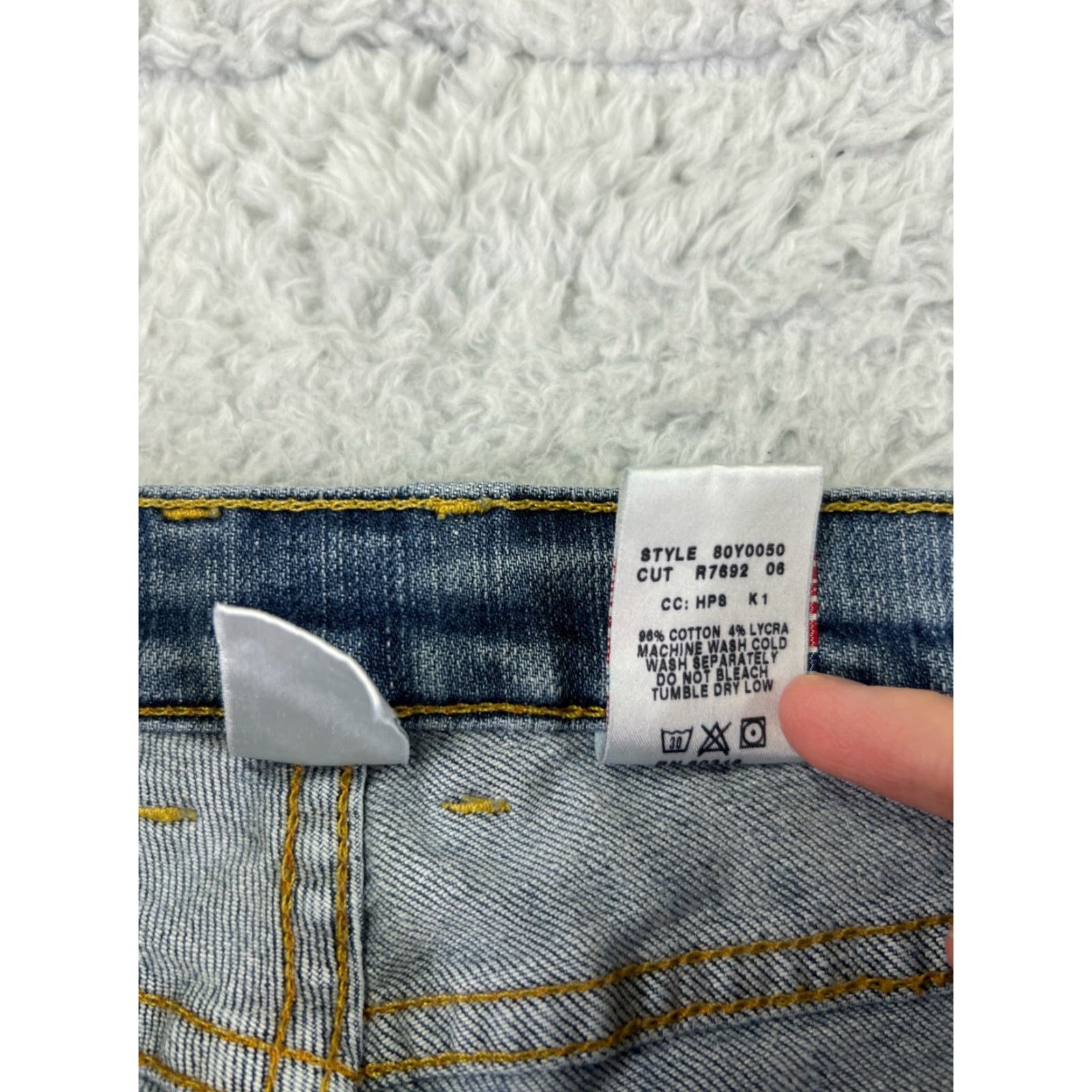 Lucky Brand VINTAGE Lucky Brand Jeans Women 4 Blue Denim Boot Cut Sundown Cotton Blend Size 27" / US 4 / IT 40 - 4 Thumbnail