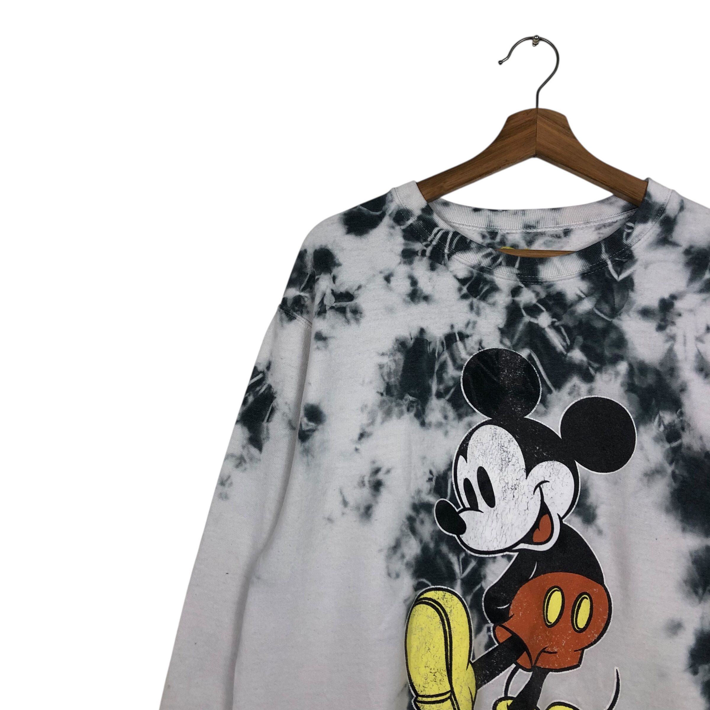 Japanese Brand 📌Vintage Sweatshirt Disney Mickey Mouse Acid Wash Big Logo Size US M / EU 48-50 / 2 - 8 Thumbnail