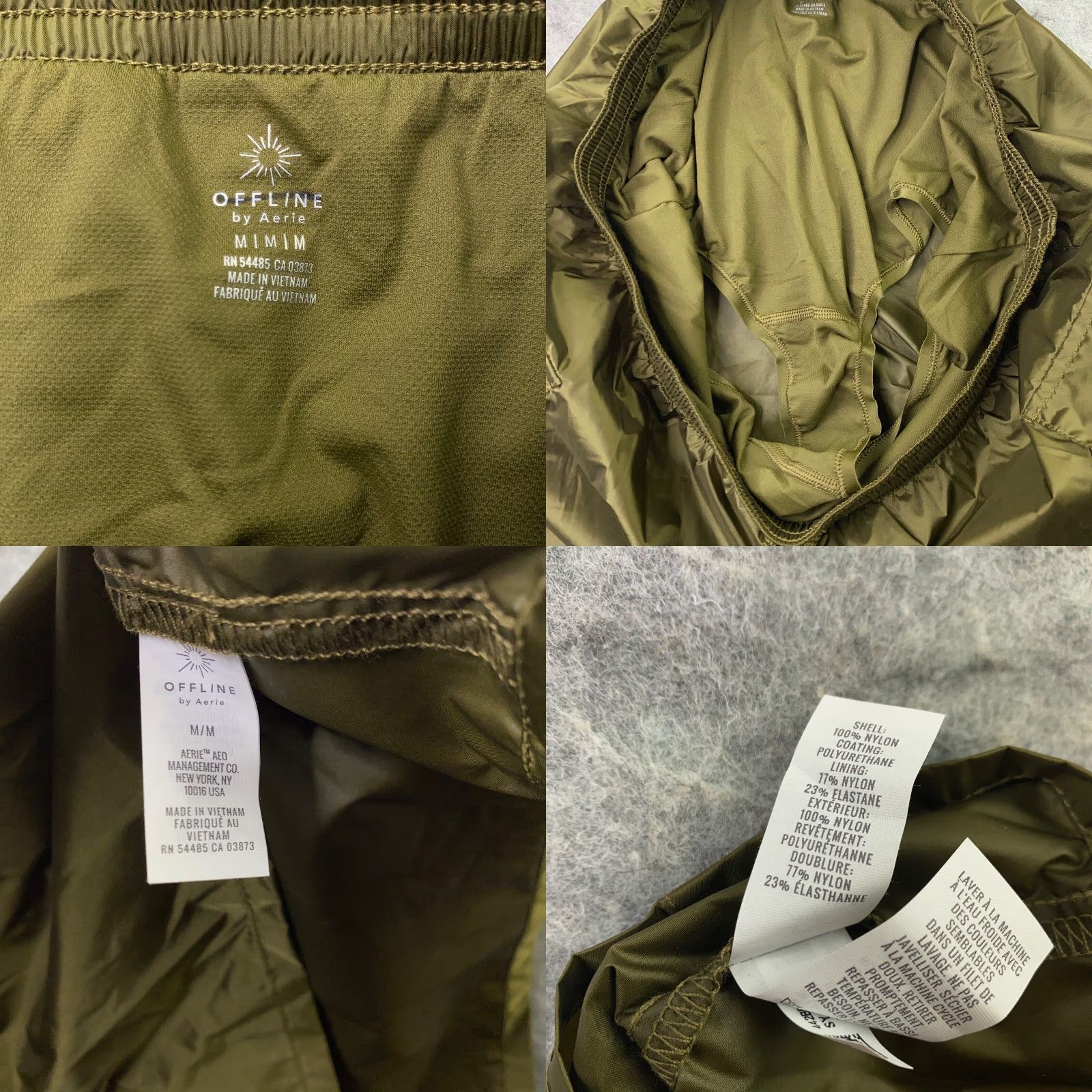 Vintage Aerie Womens Athletic Shorts Medium Green Lightweight Drawstring Pocket 10in Inseam Size 31" - 8 Thumbnail