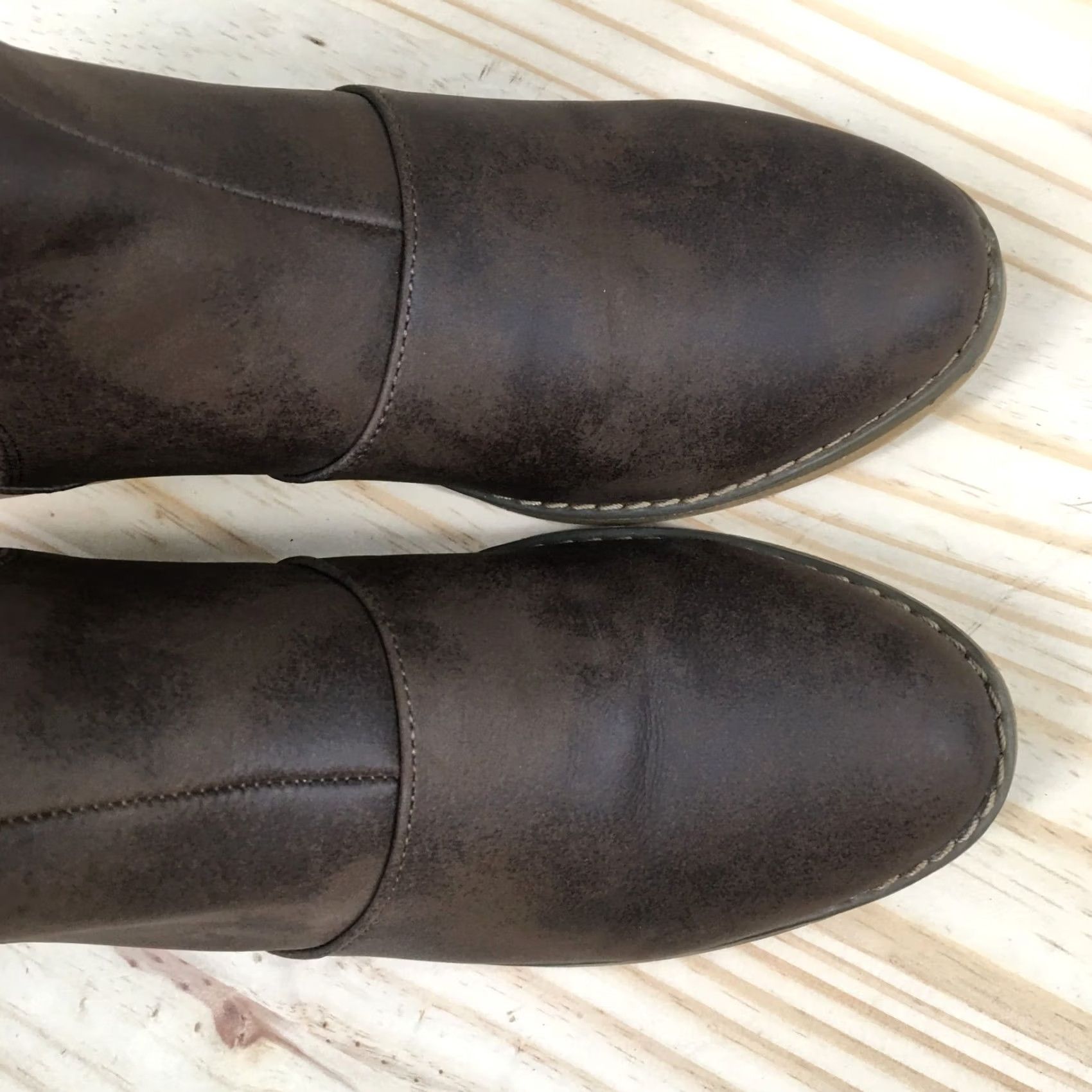 Vintage Rocket Dog Boots Women's 9 Maylon Chelsea Booties Brown Almond Toe Pull On Casual Boots Size US 9 / IT 39 - 6 Thumbnail