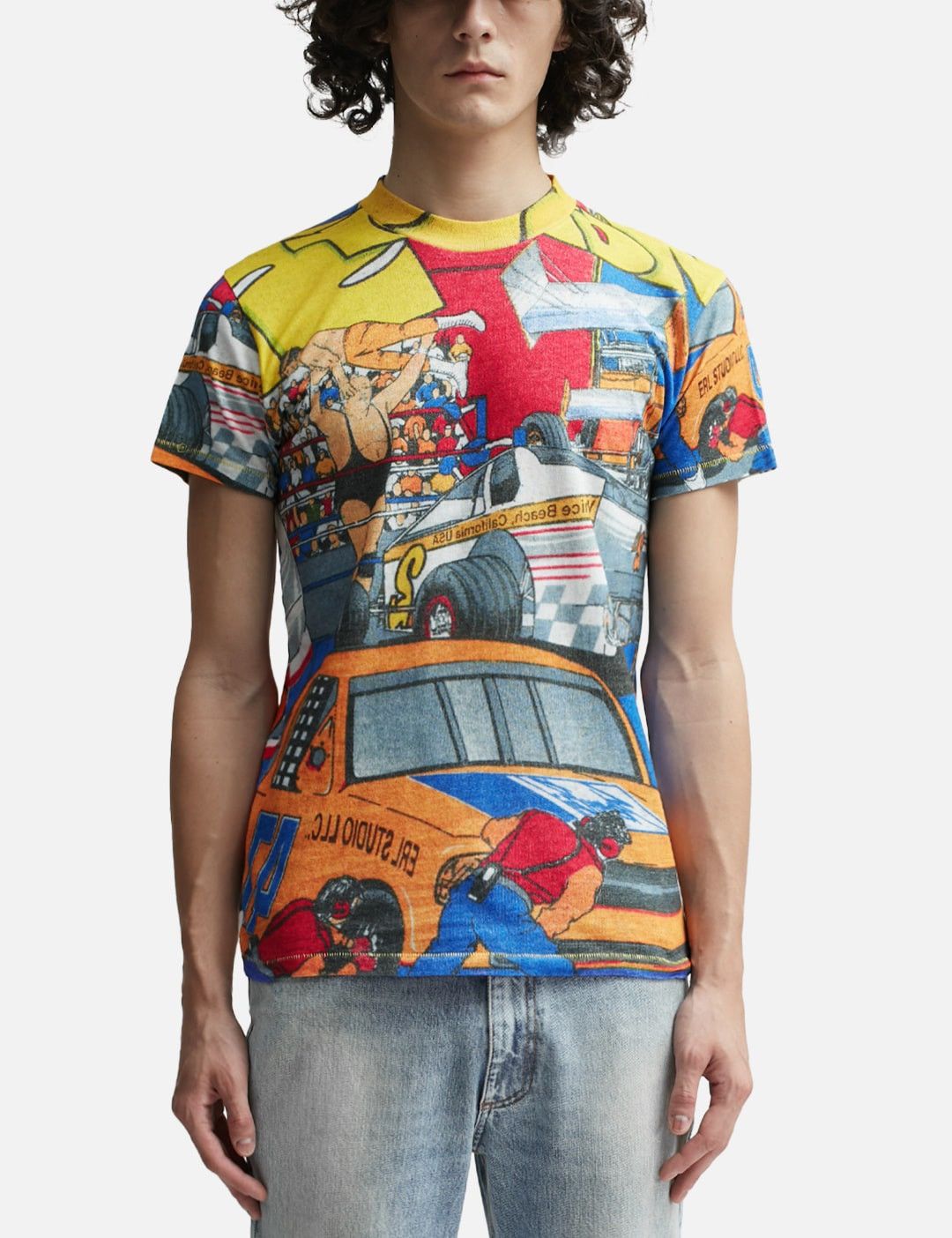 ERL ERL UNISEX ALL OVER PRINTED T-SHIRT KNIT Size US XL / EU 56 / 4 - 3 Thumbnail