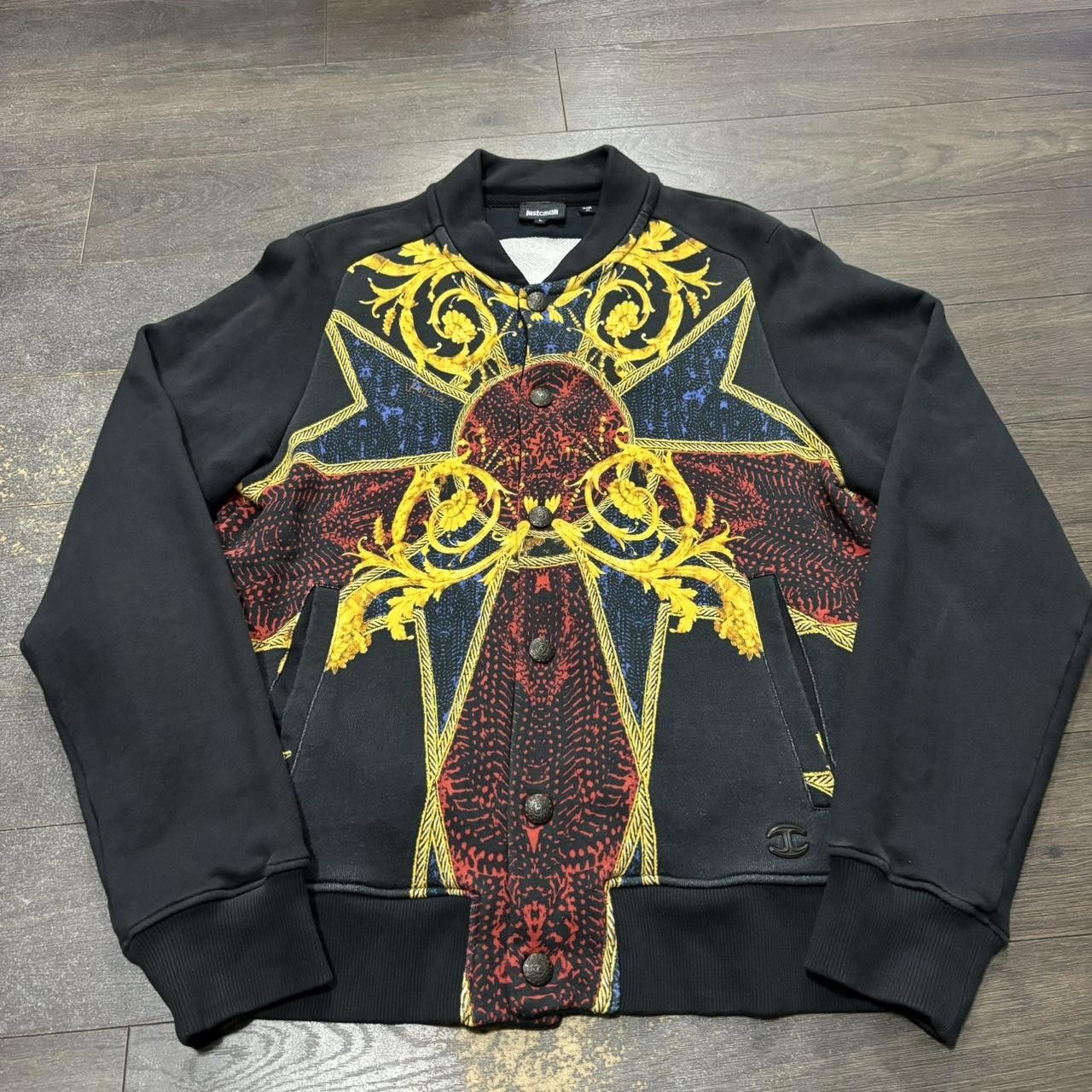 Just Cavalli Just Cavalli Zip Up Sweatshirt Gothic Large Size US L / EU 52-54 / 3 - 2 Thumbnail