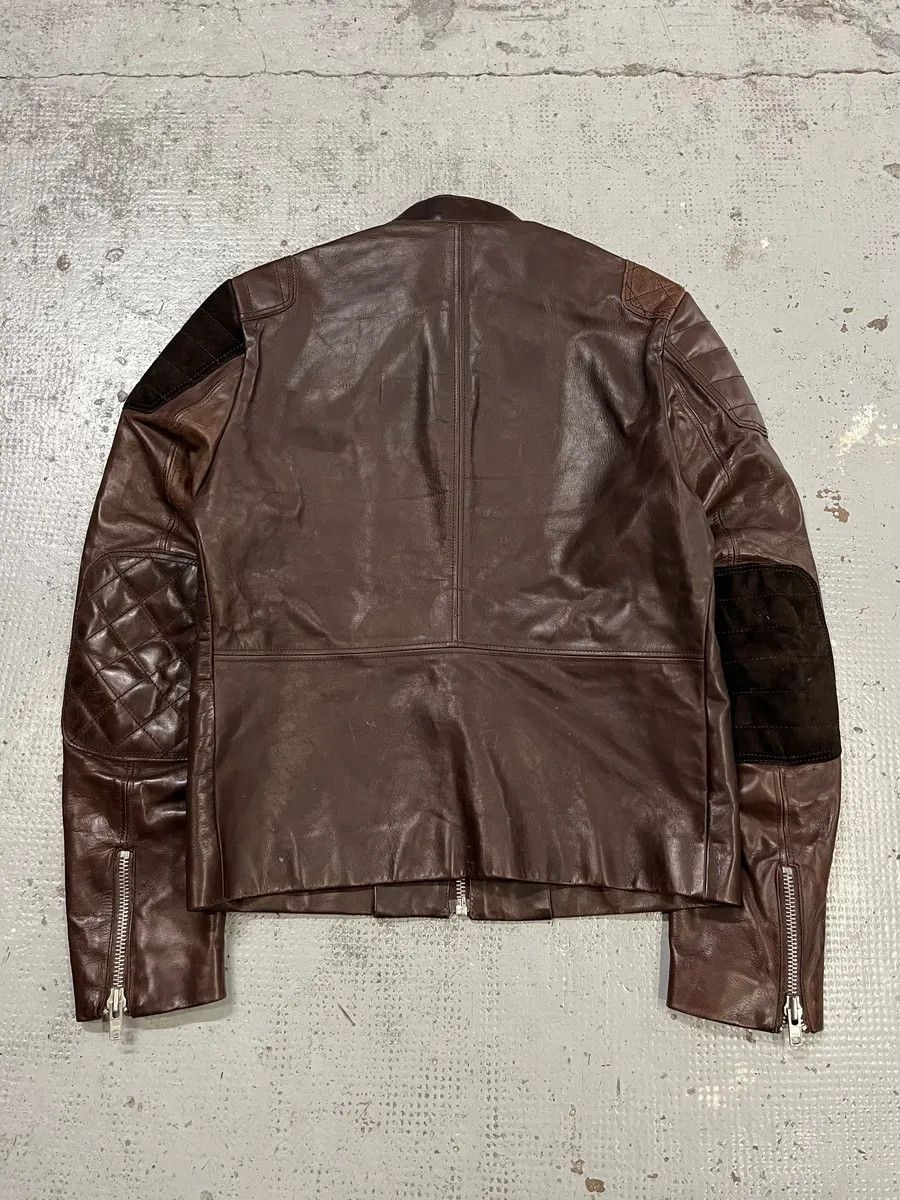 Acne Studios AW2011 Acne Padded Multi-Zips Biker Brown Leather Jacket Size US S / EU 44-46 / 1 - 7 Thumbnail