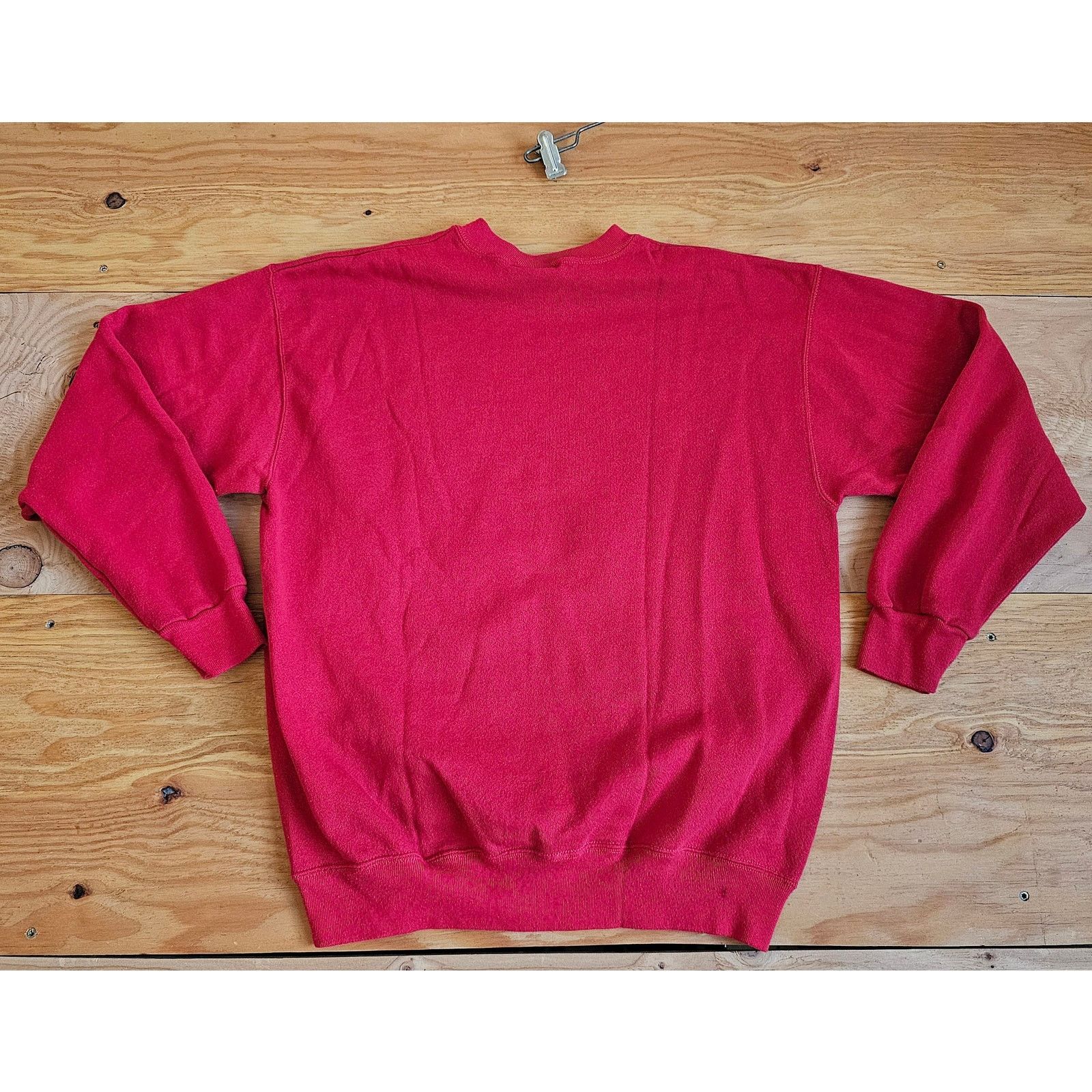 Tultex Tultex Ultra Fleece 350 Blank Plain Red Sweatshirt Sz L 90s Size US L / EU 52-54 / 3 - 2 Thumbnail