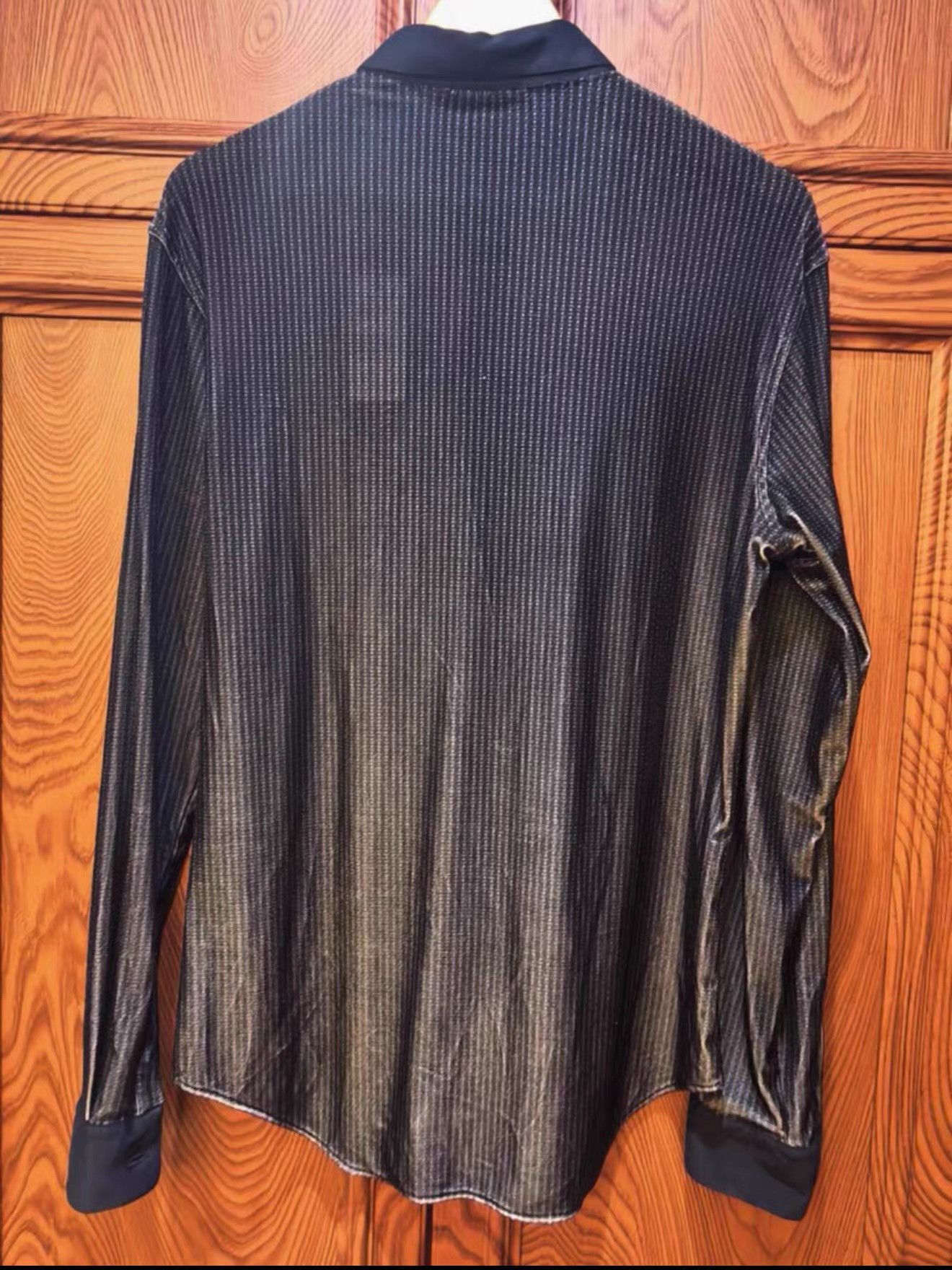 Emporio Armani EMPORIO ARMANI Velvet Shirt K18 Size US XS / EU 42 / 0 - 2 Thumbnail