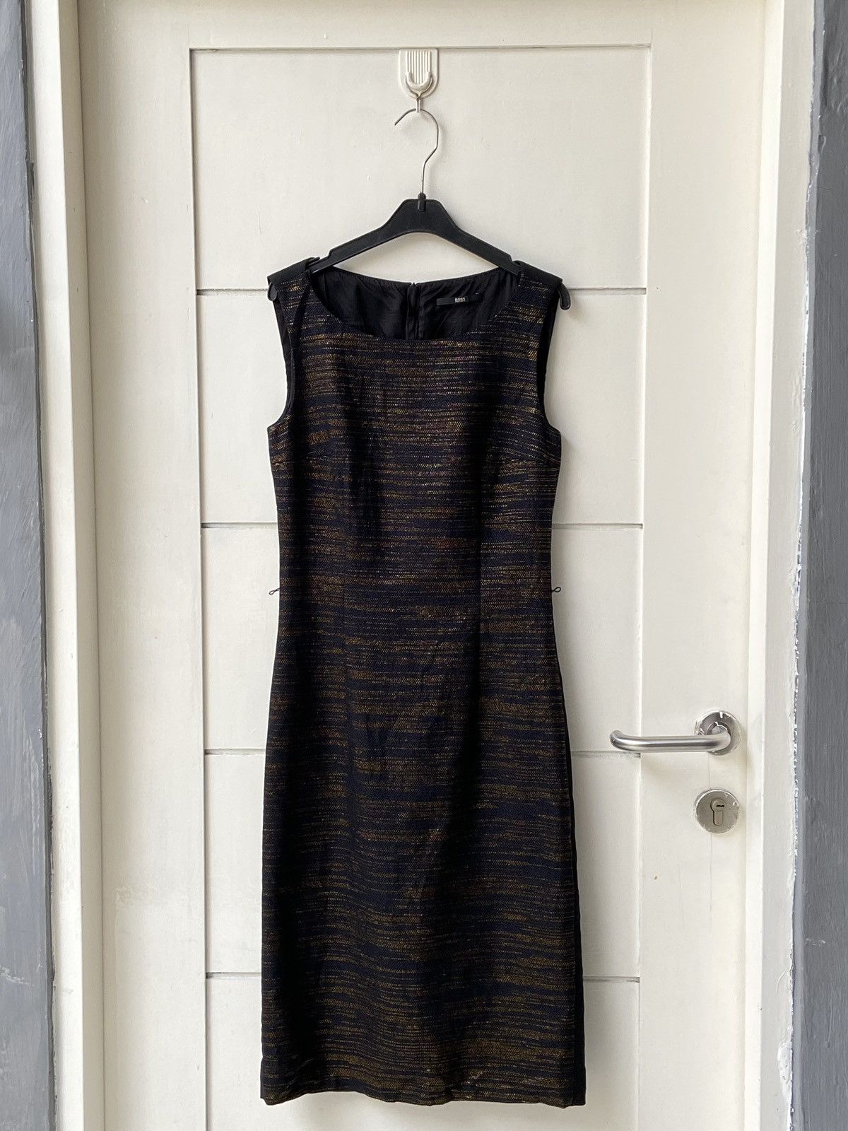 Hugo × Hugo Boss HUGO BOSS Black Midi Dress Size XXS / US 00 / IT 34 - 17 Thumbnail